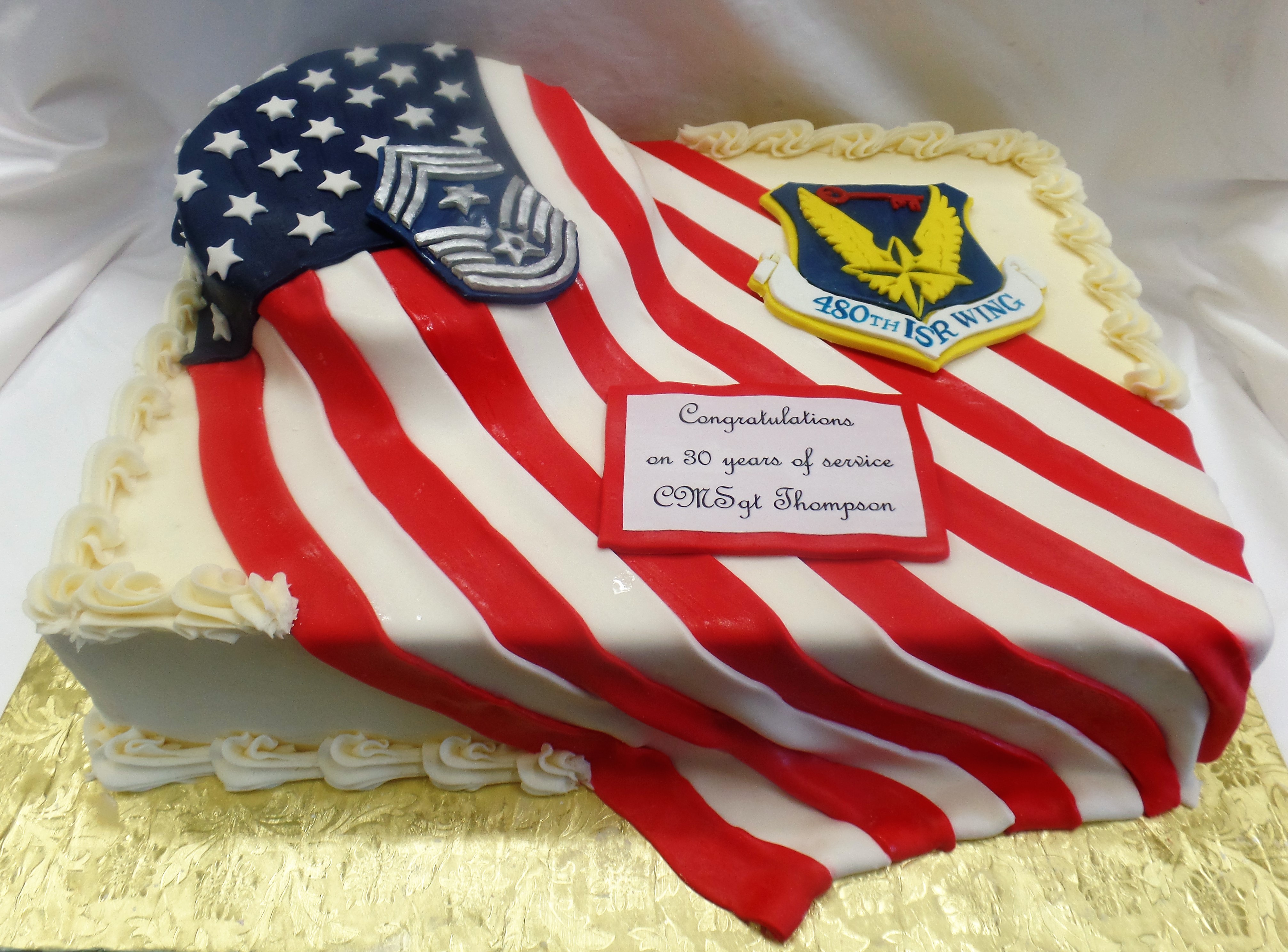 Air Force Retirement Cake