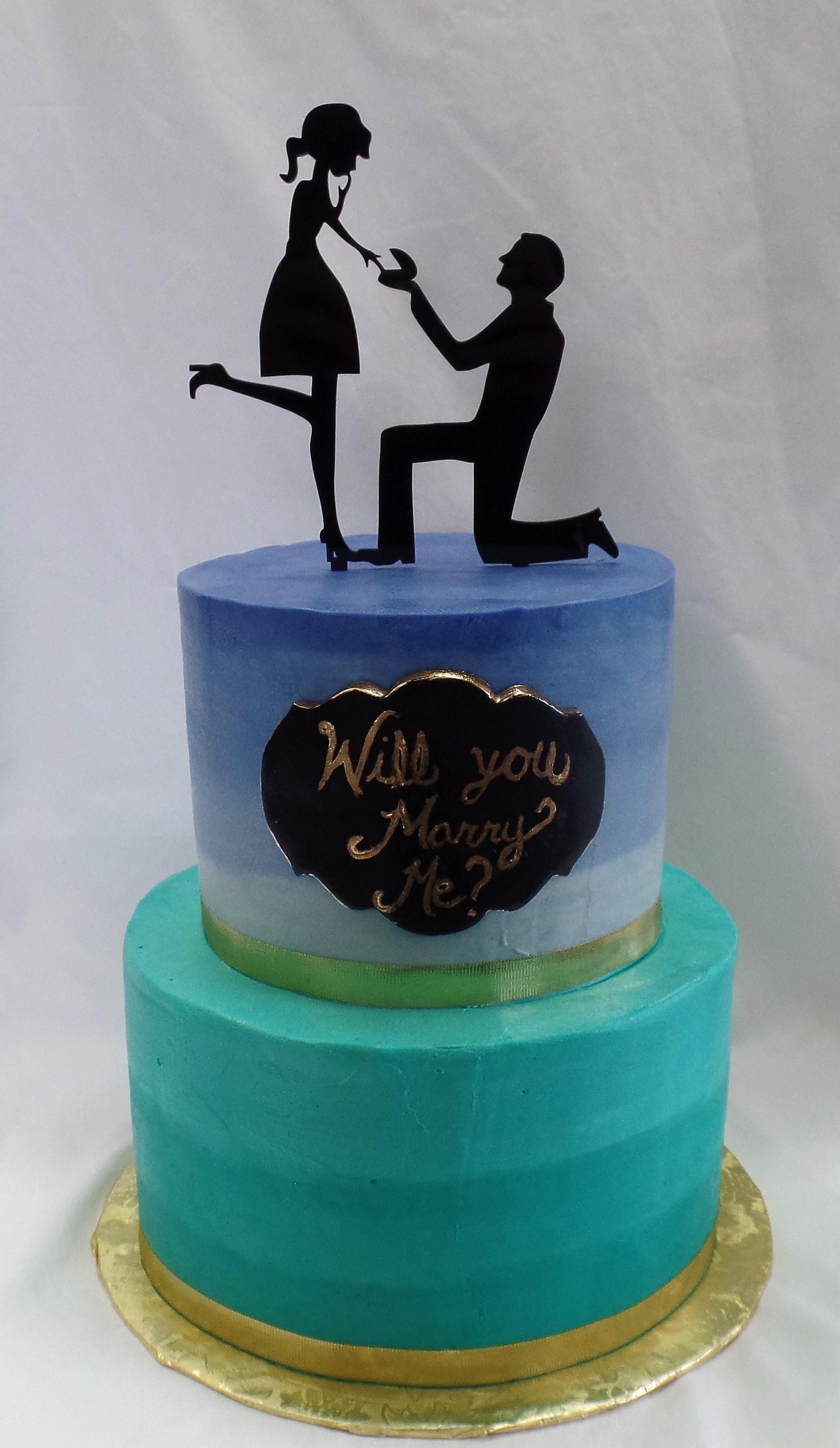 Will You Marry Me Cake