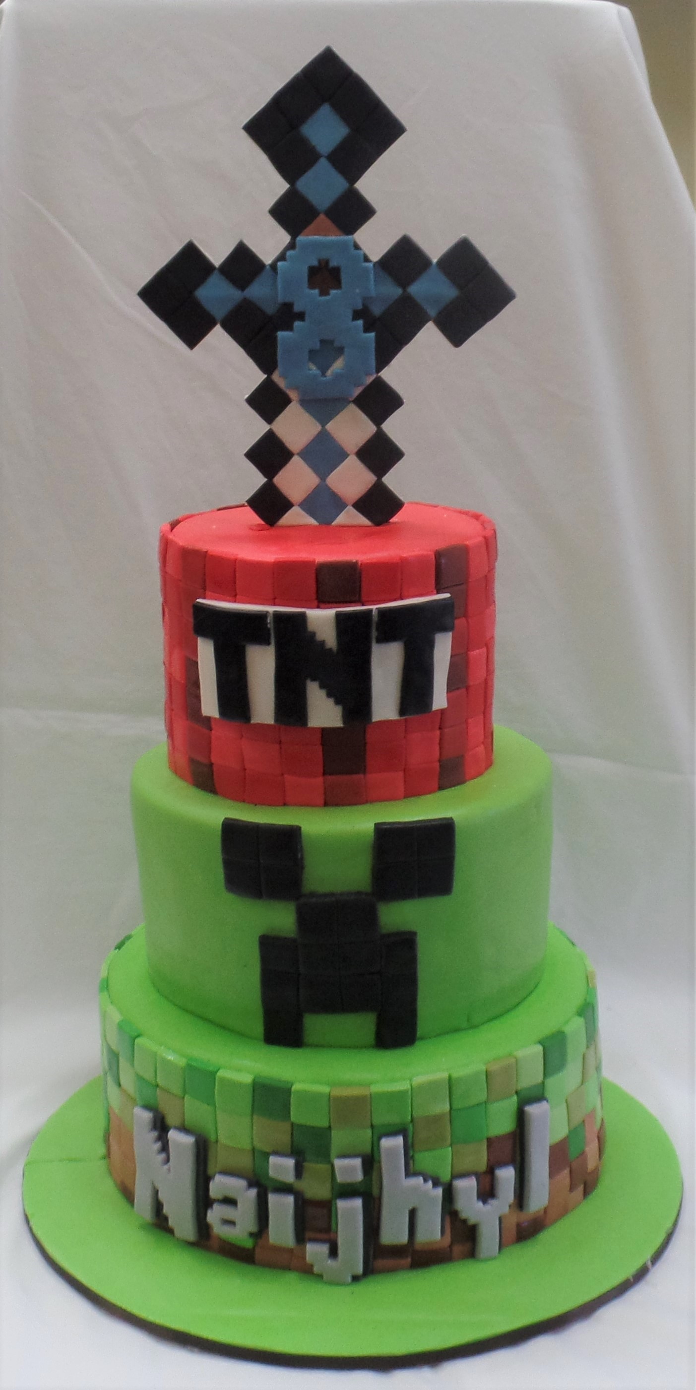 Minecraft Birthday Cake