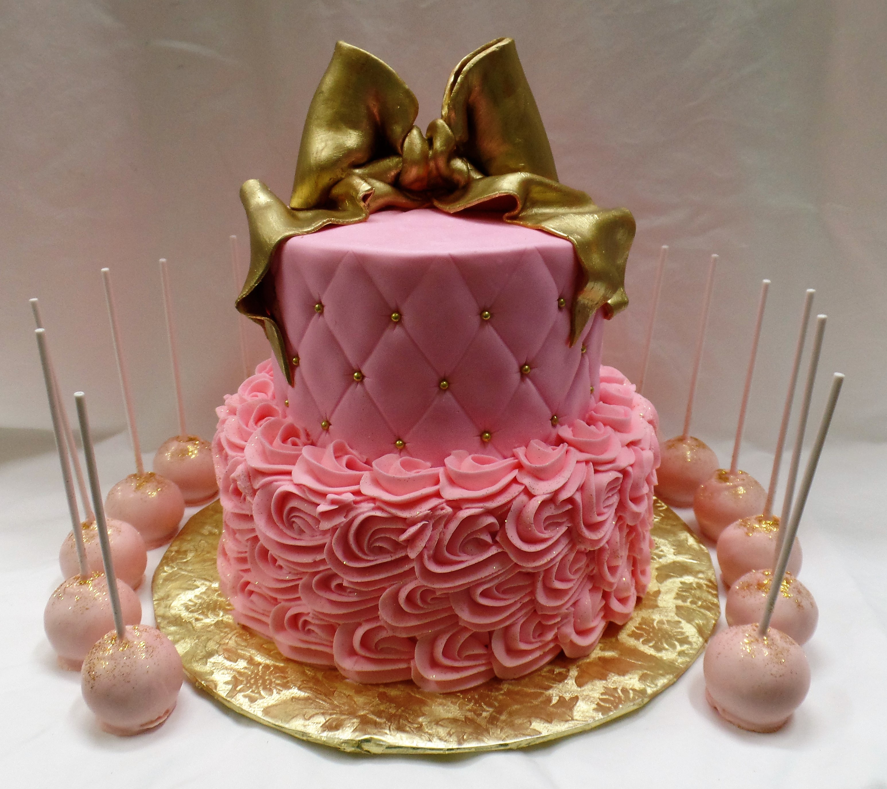 Baby Shower Cake and Cakepops