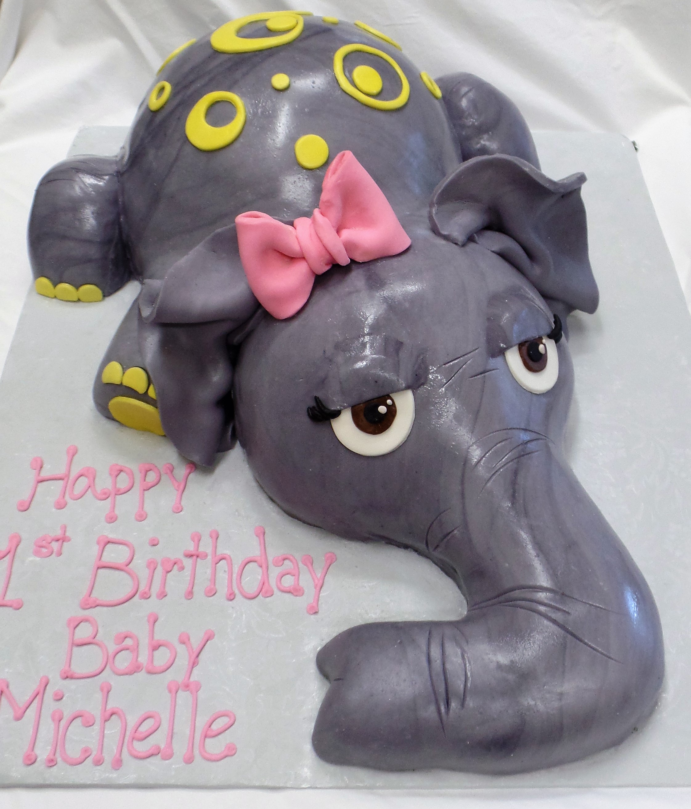 Elephant Birthday Cake