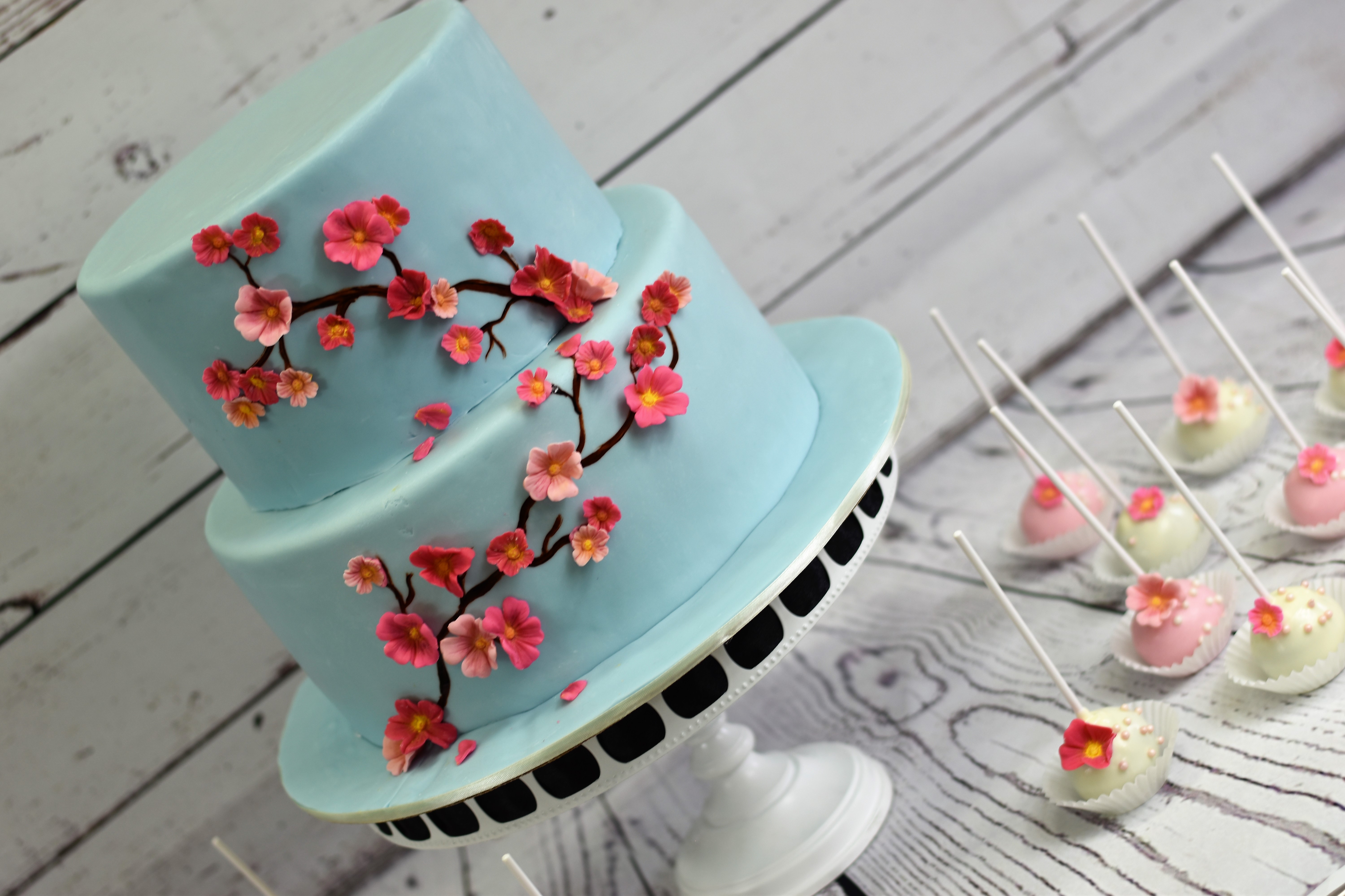 Japanese Blossom Birthday Cake