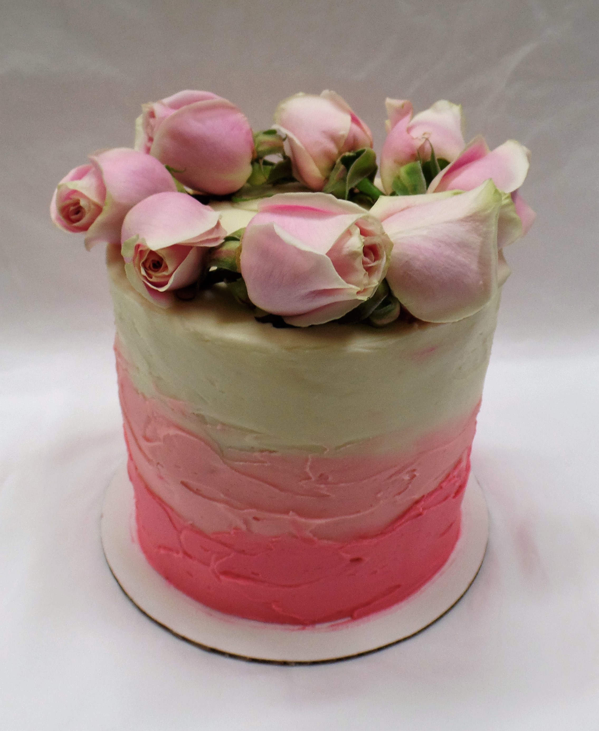 Simple Roses Birthday Cake