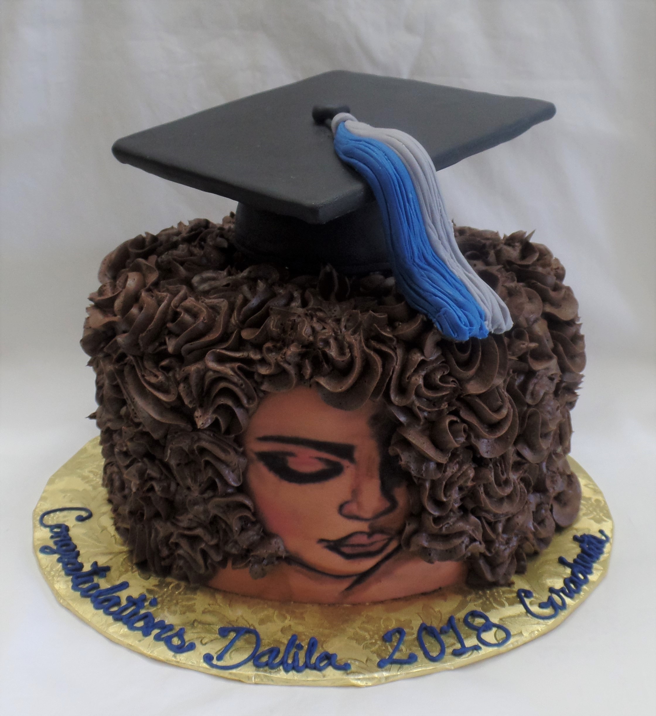 Graduation African Beauty Cake