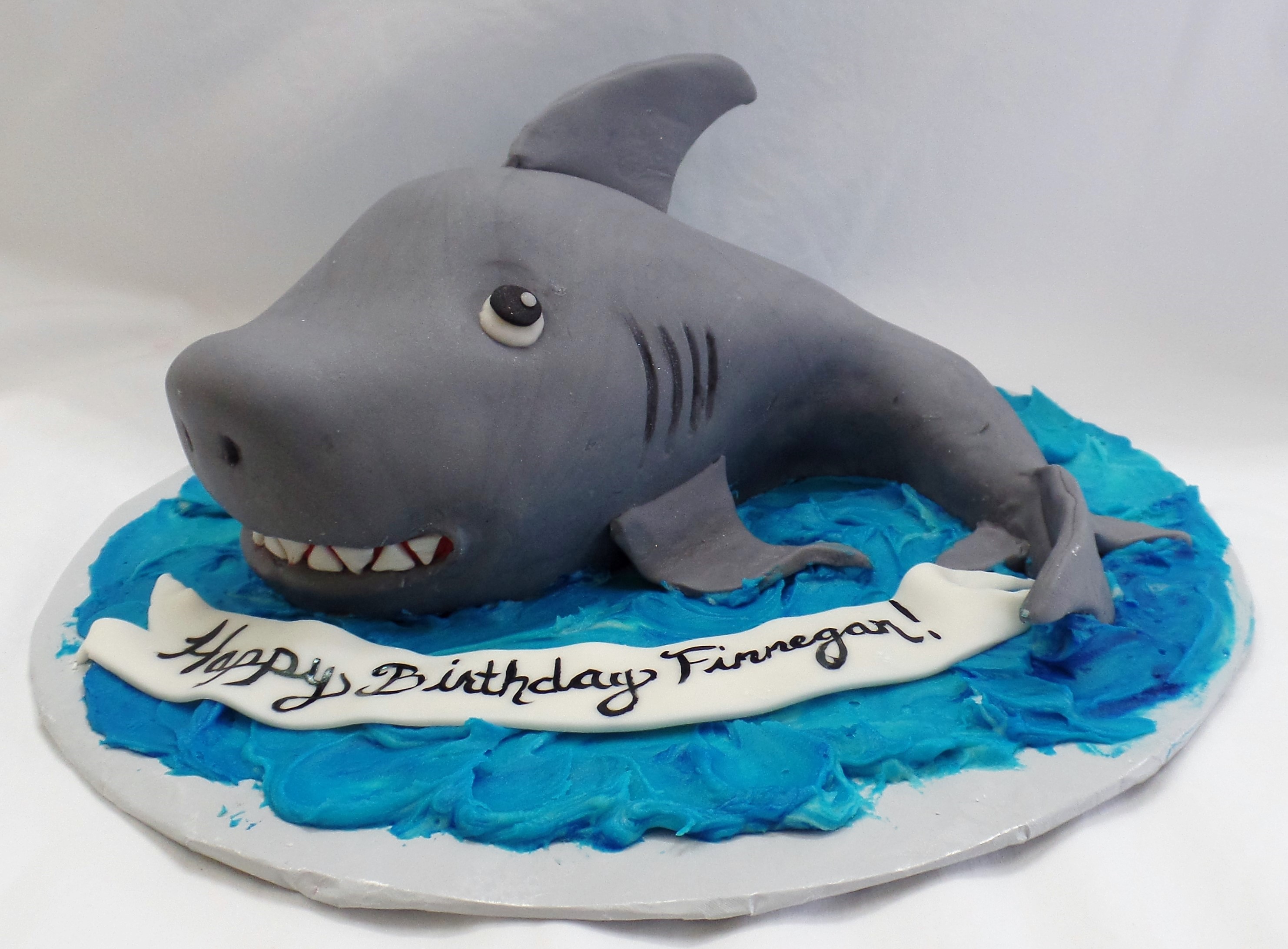 Shark Birthday Cake