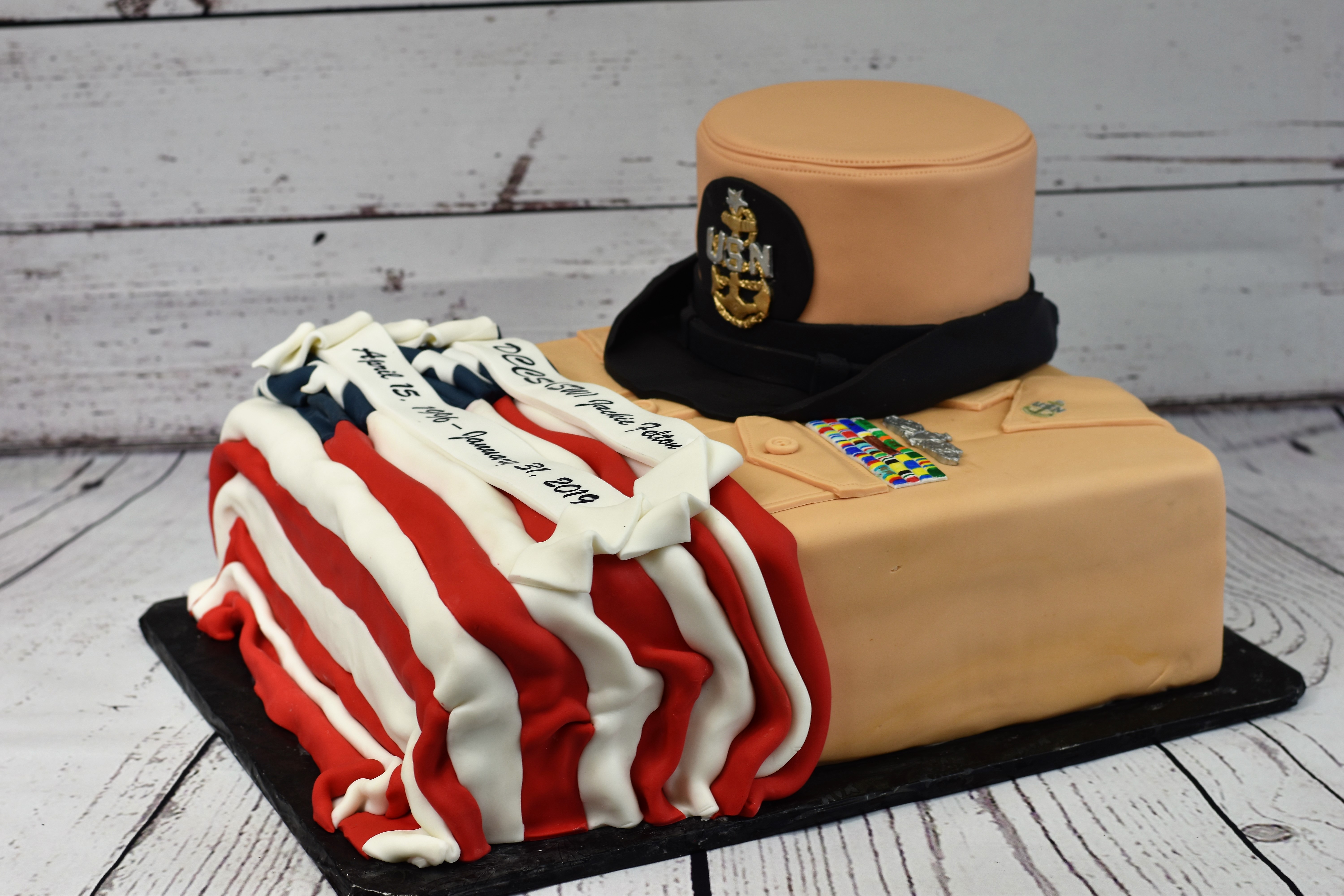 Navy Retirement Cake