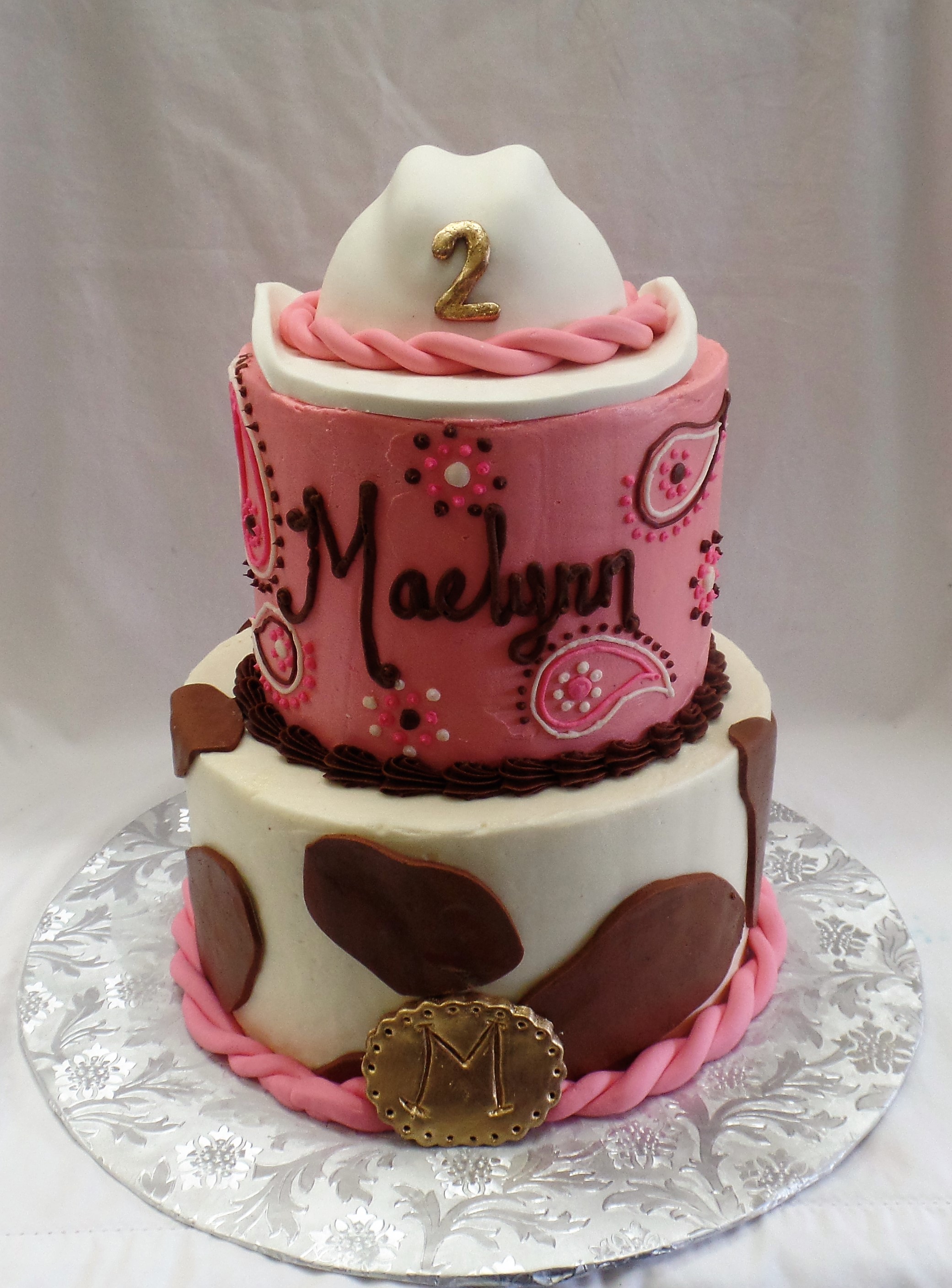 Cowgirl Birthday Cake