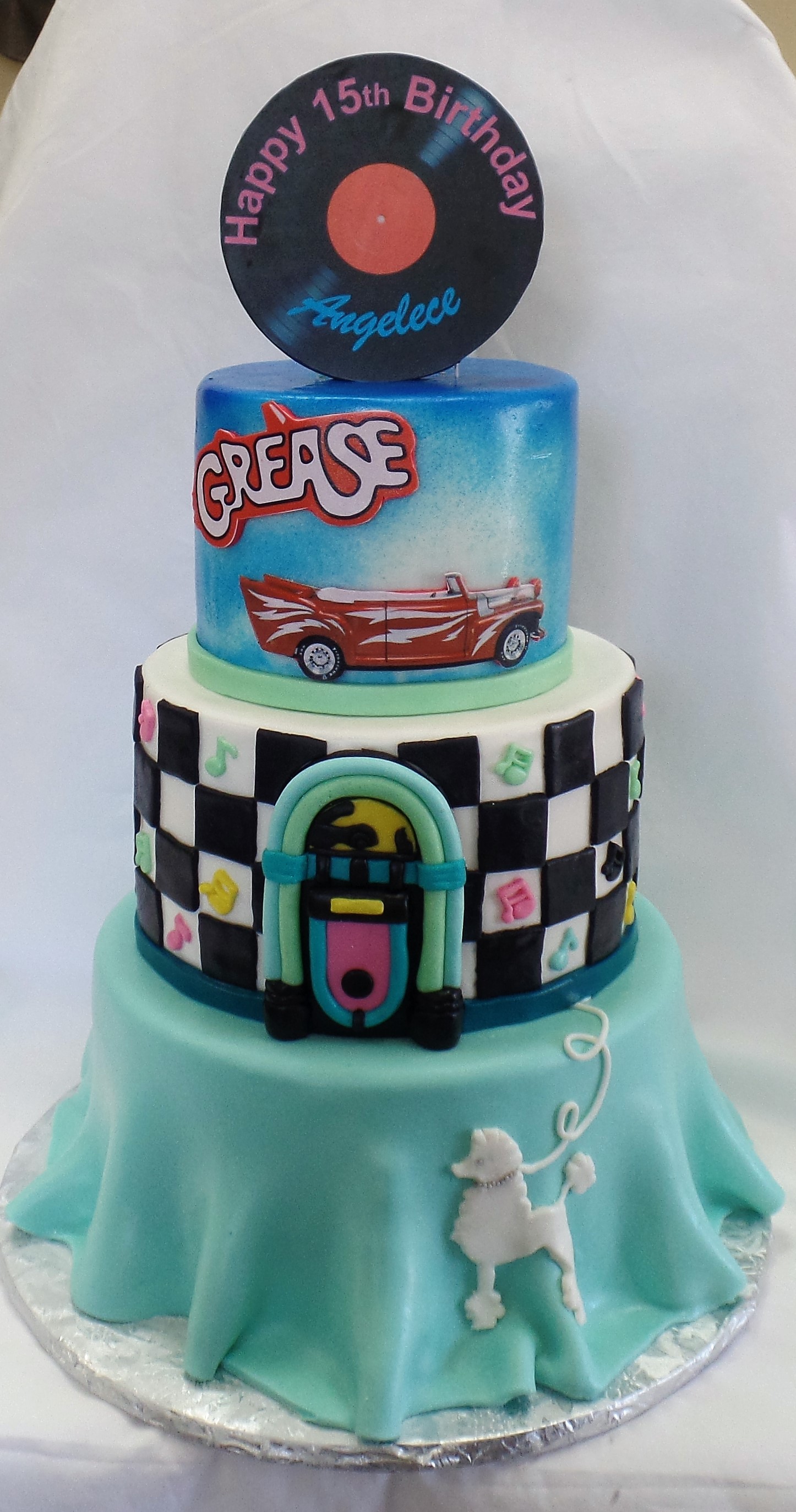 Grease Birthday Cake