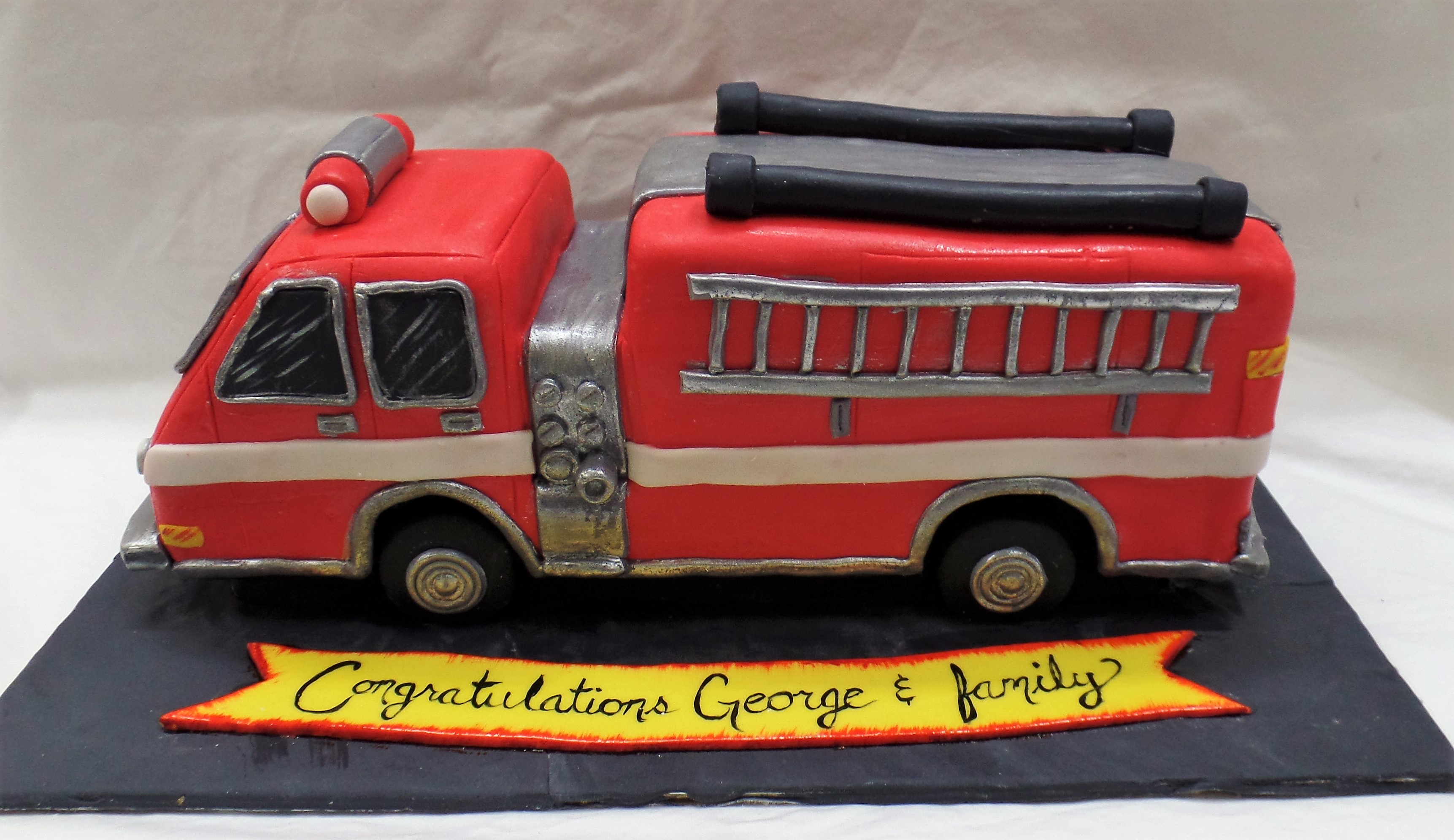 Fire Academy Graduation Cake