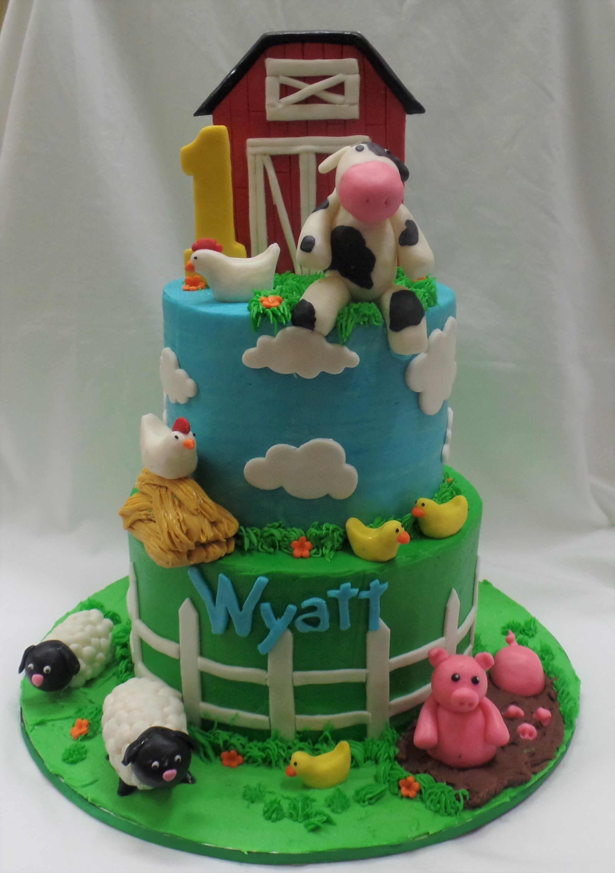 Farm Birthday Cake