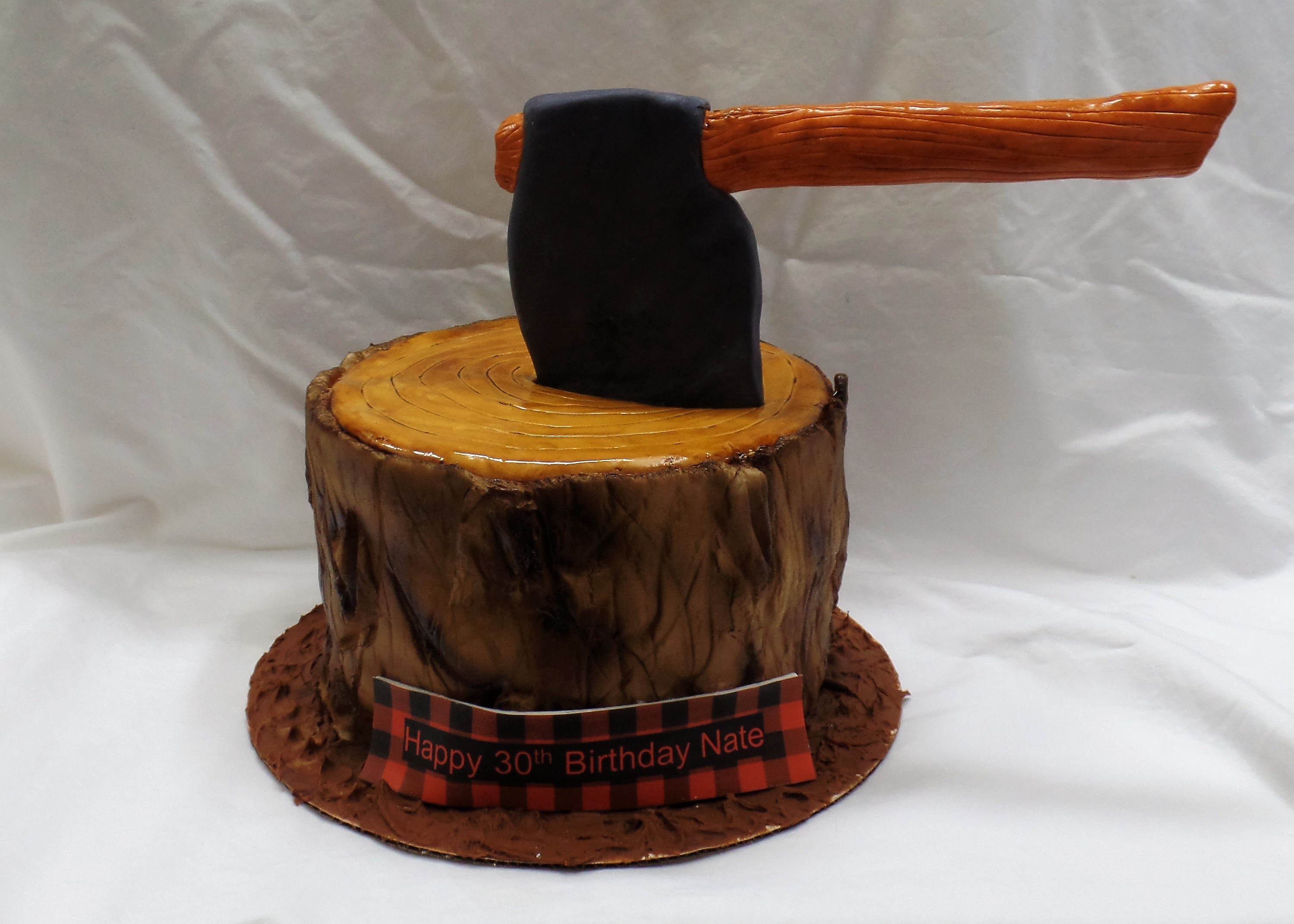 Lumberjack Birthday Cake