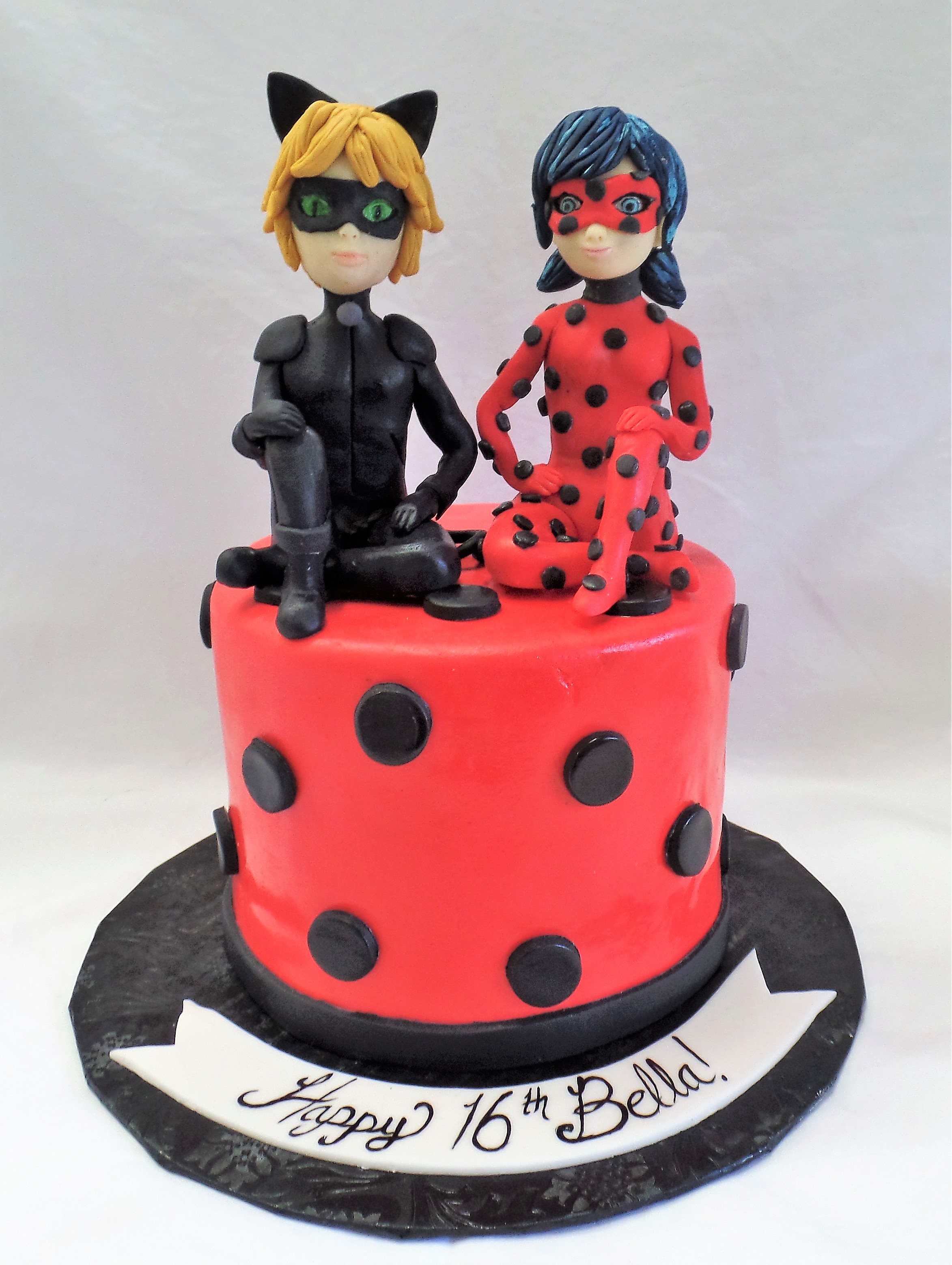 Cat Noir & Ladybug Birthday Cake
