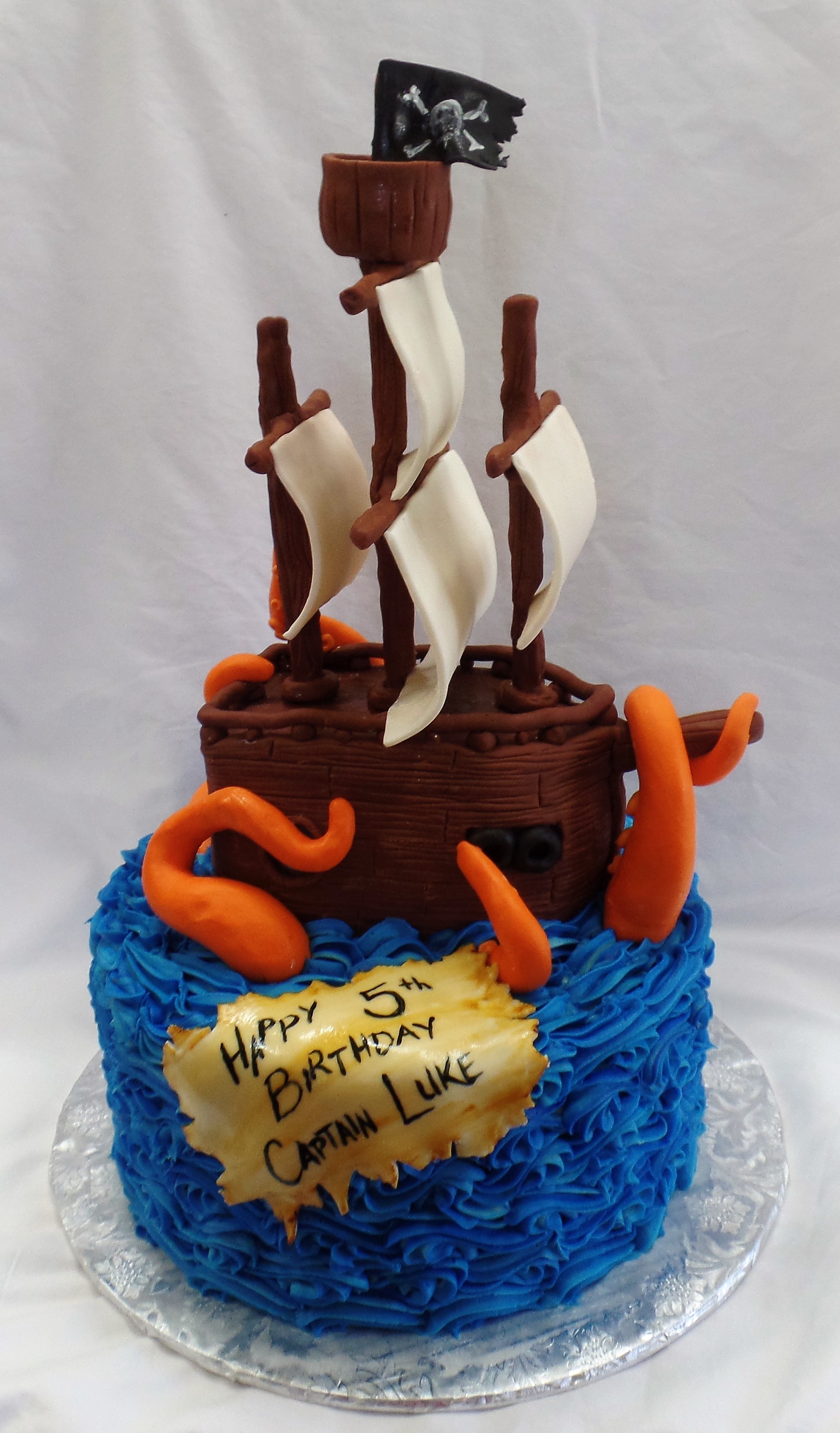 Pirate Ship Birthday Cake