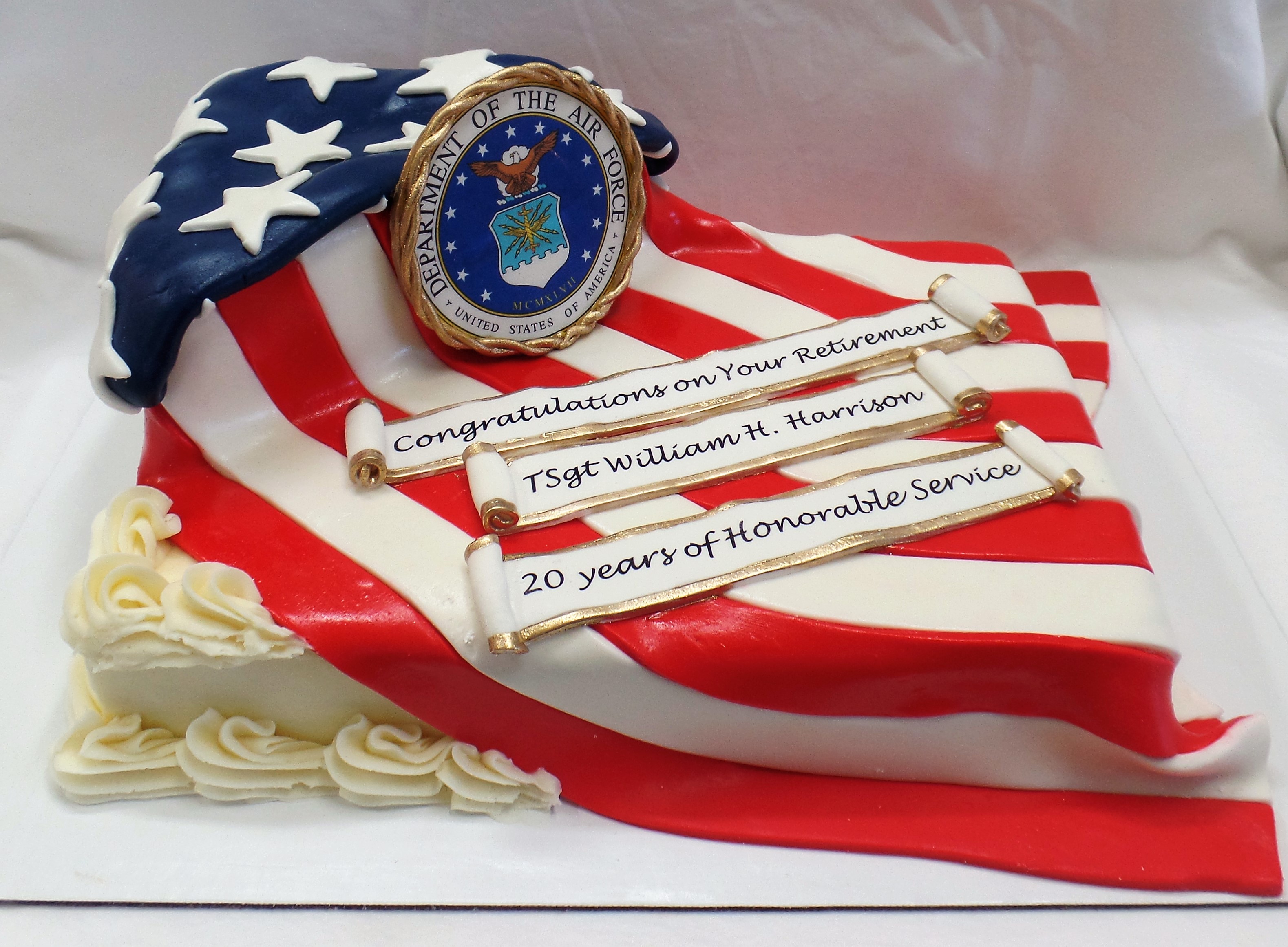 Air Force Retirement Cake