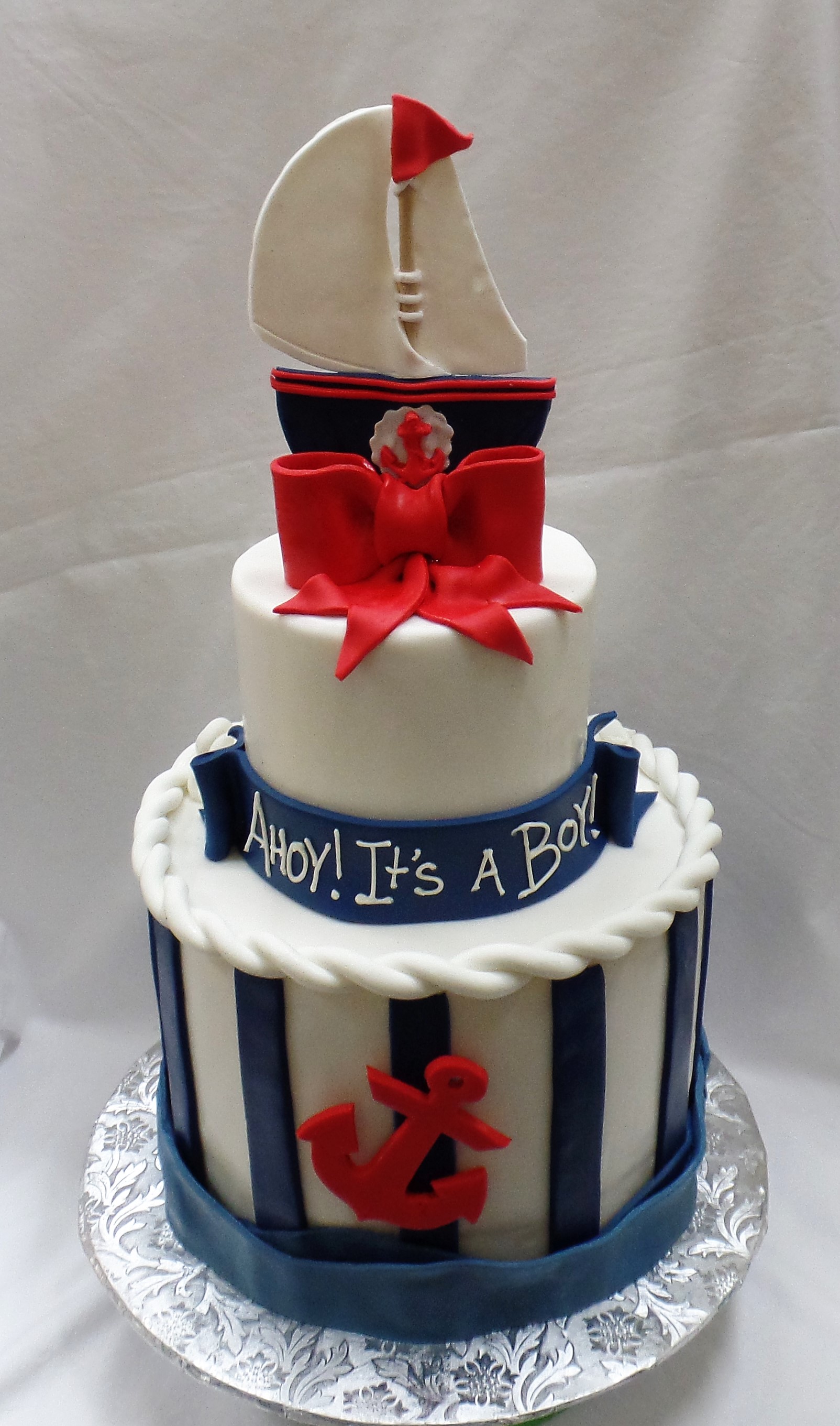 Nautical Baby Shower Cake
