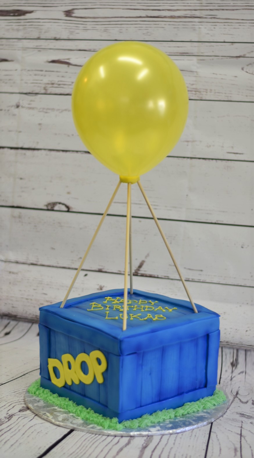 Fortnite Drop Box Birthday Cake
