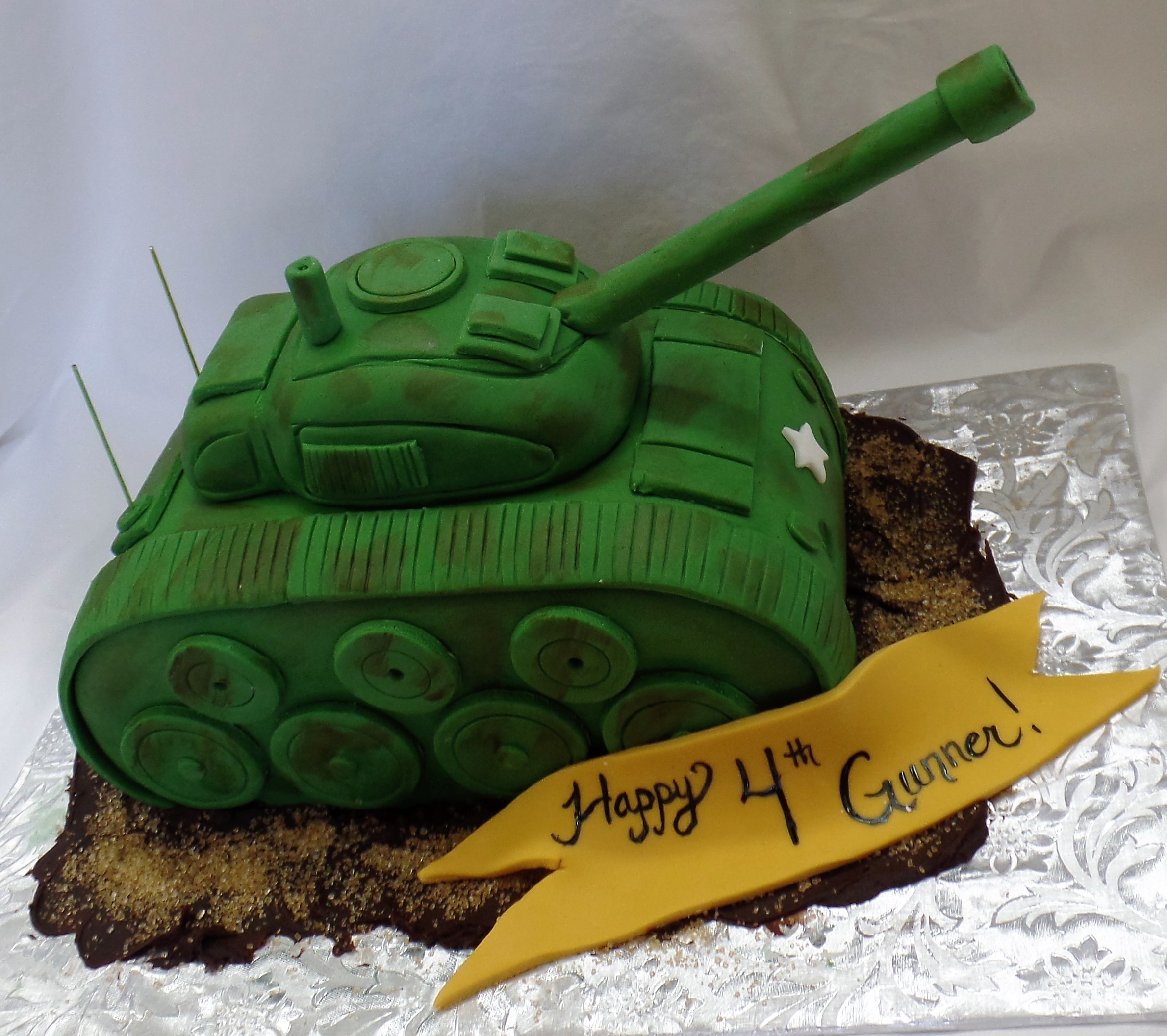 Tank Birthday Cake