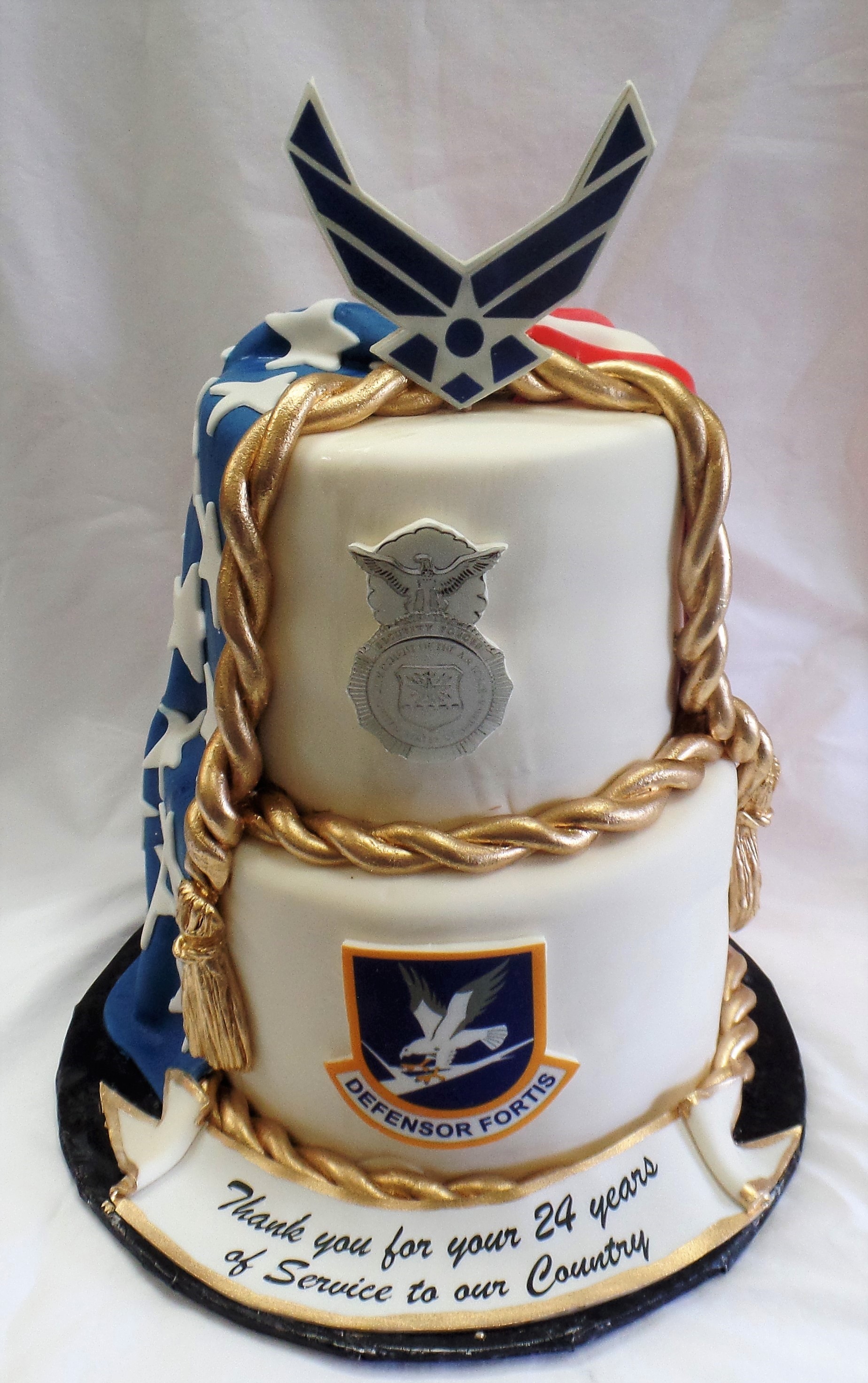 AF Security Forces Retirement Cake
