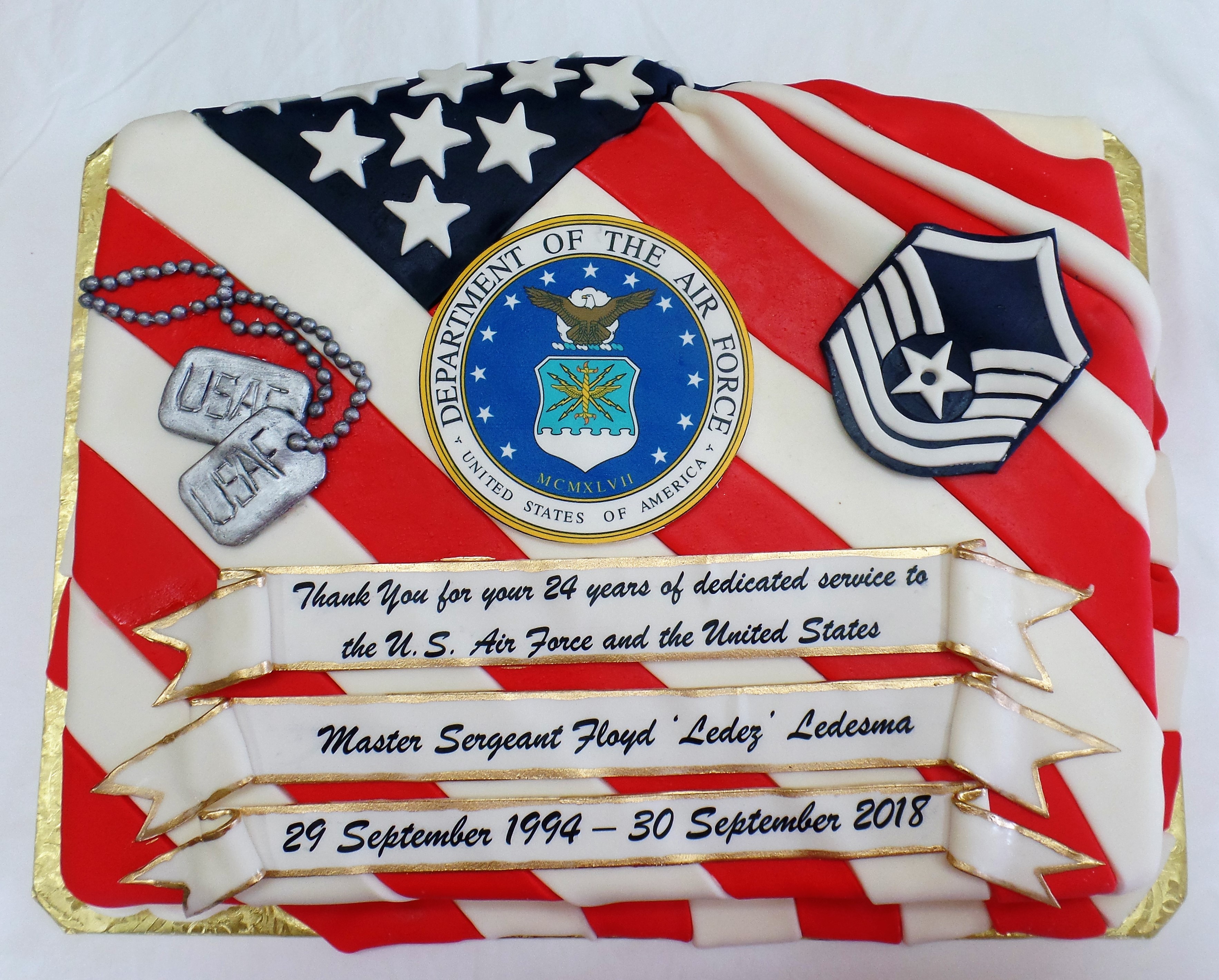Air Force Retiremet Cake
