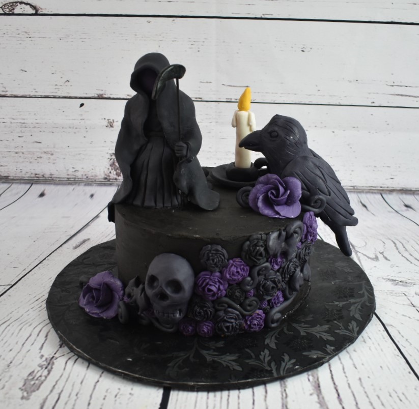 Dark Grim Birthday Cake