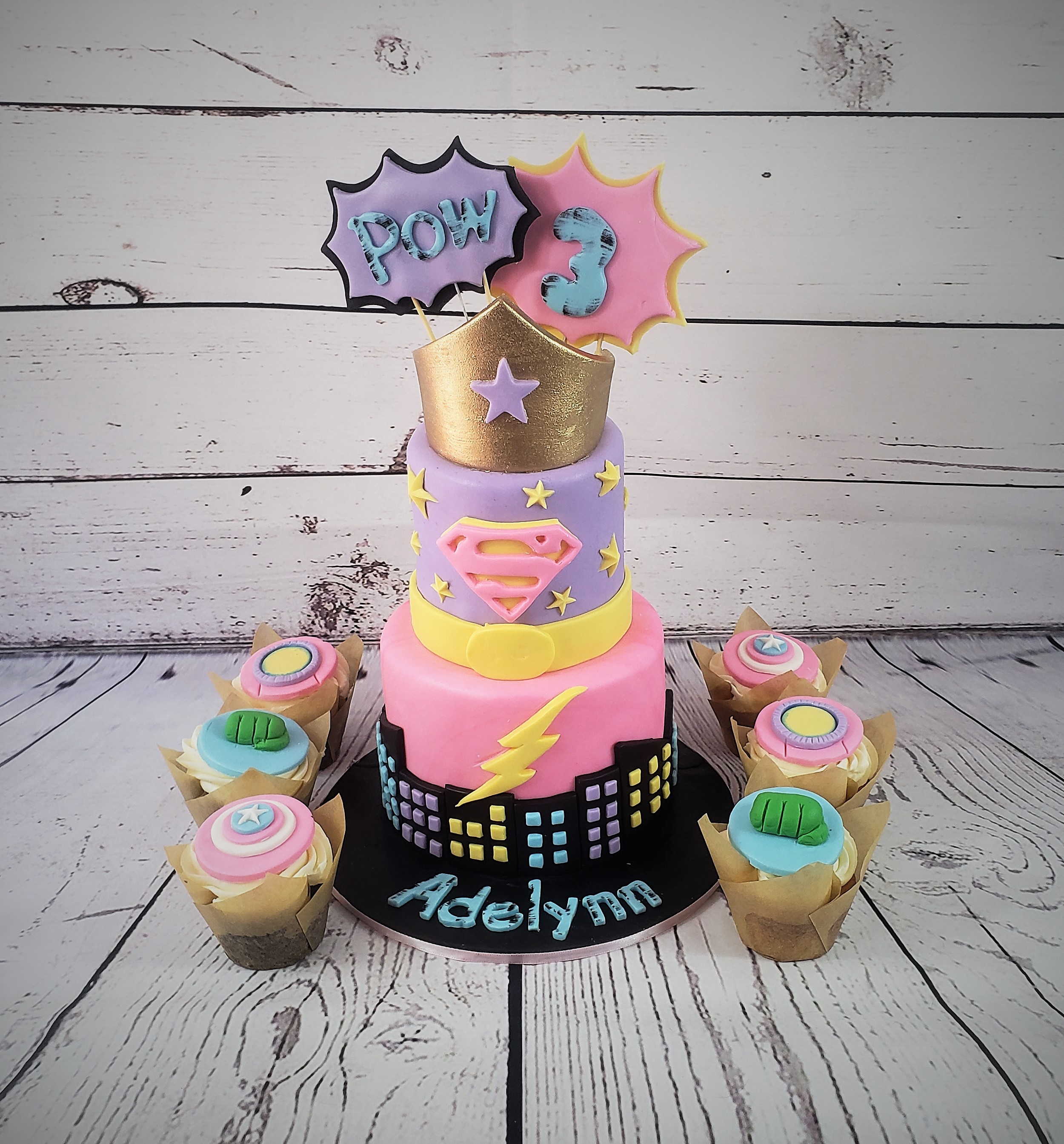 Superhero Birthday Cake