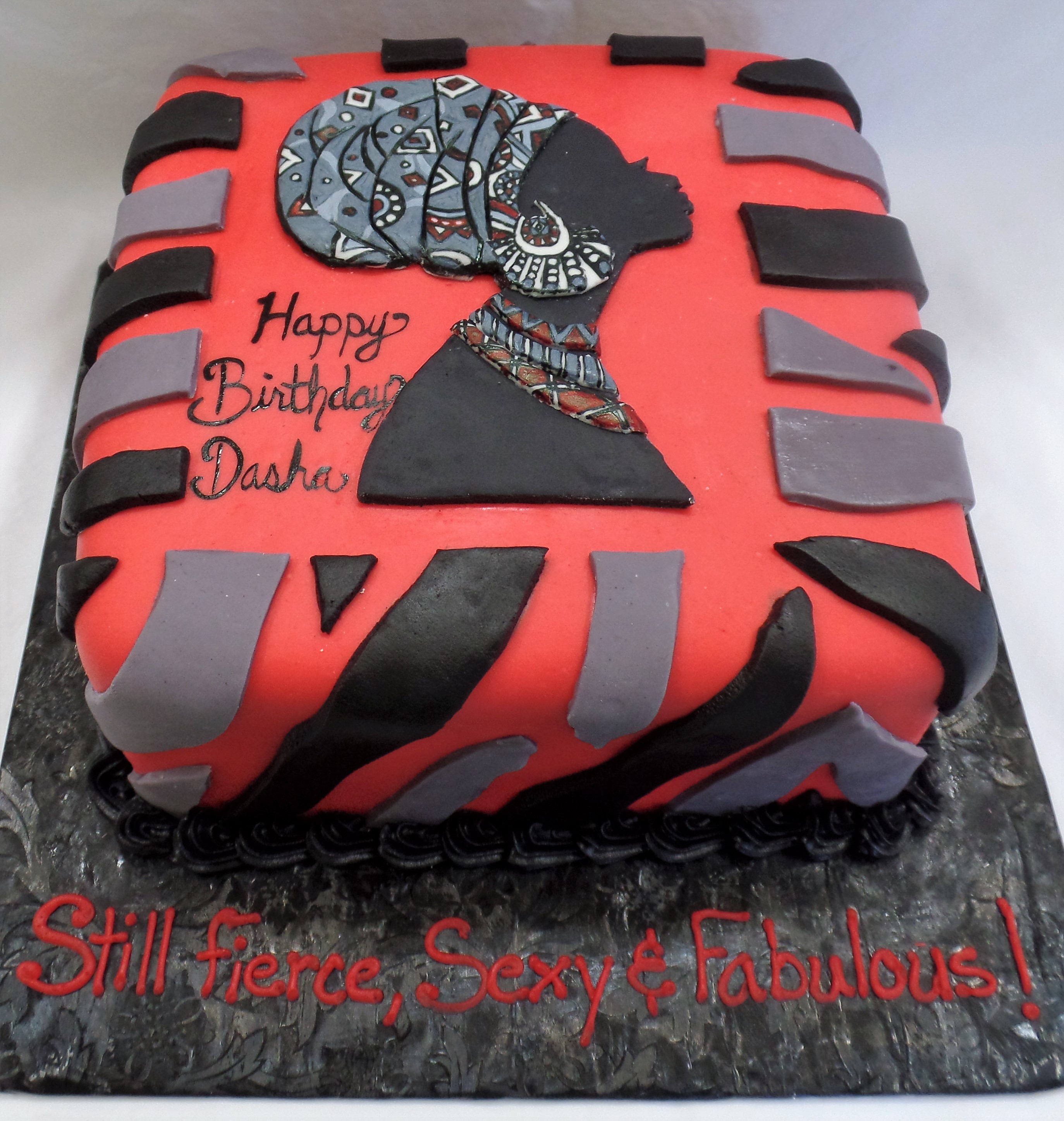 Strong Woman Birthday Cake