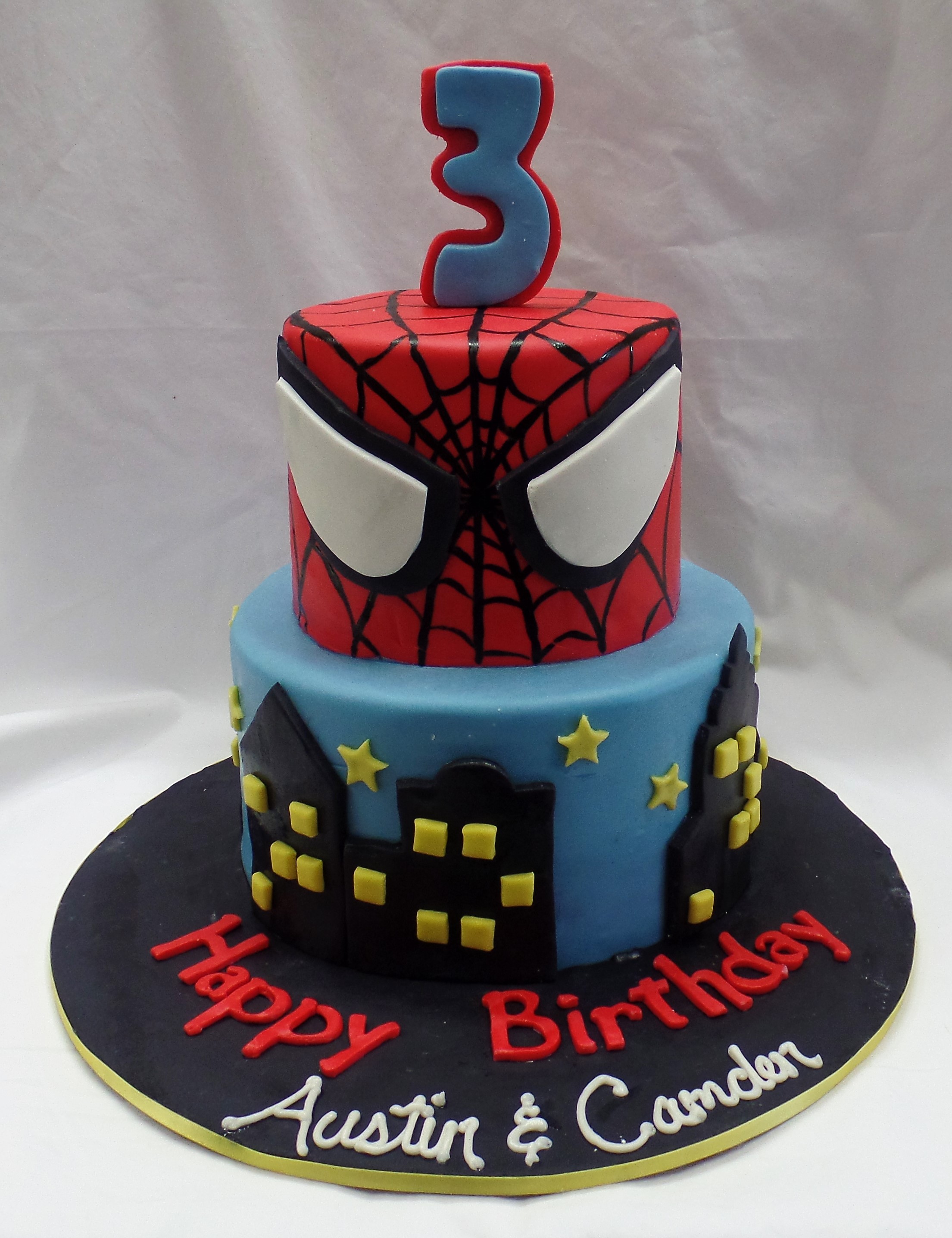 Spiderman Birthday Cake