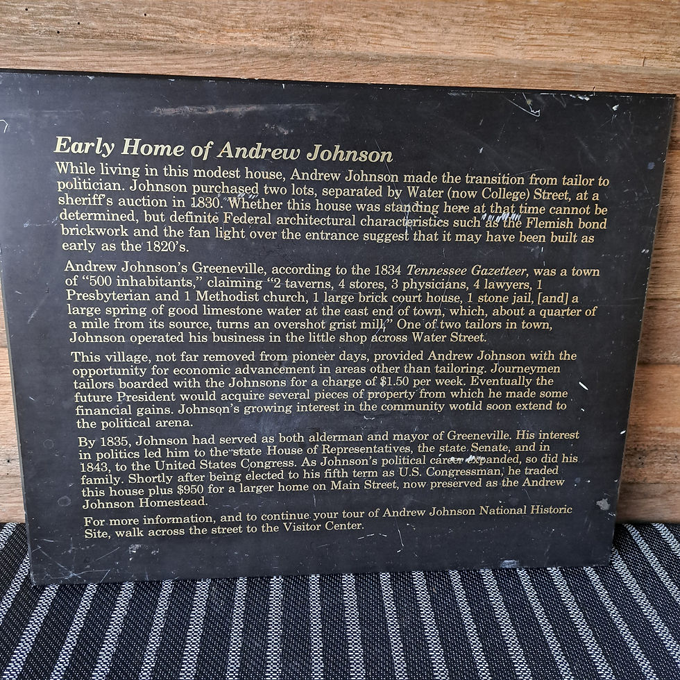 Thumbnail: President Andrew Johnsons Birthplace Plaque