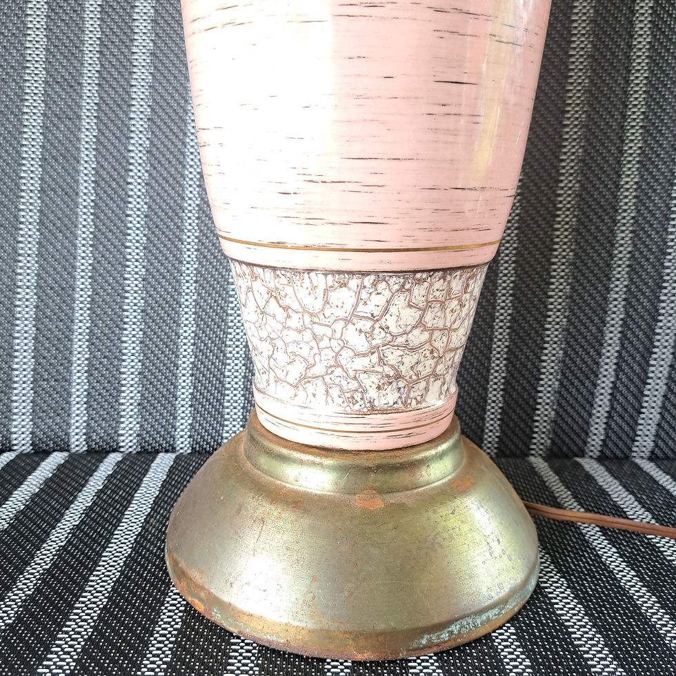 Thumbnail: Mid-century Modern Pink Table Lamp