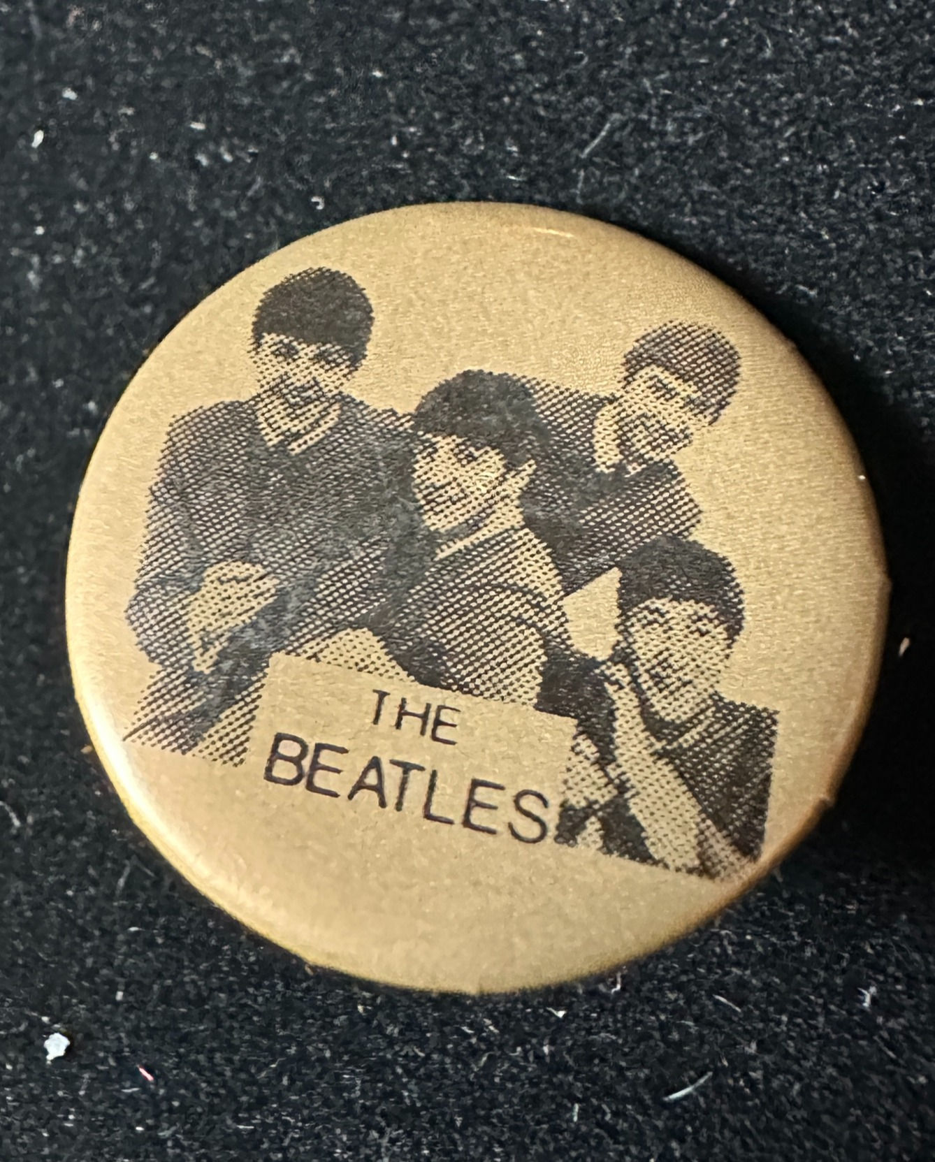 Original, Vintage The Beatles Nems Ent Ltd (1964) 1" Pin-Back Button