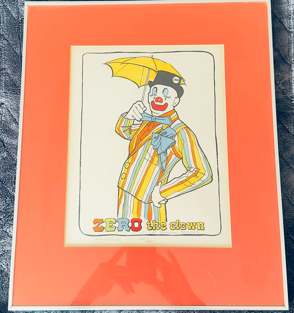 Thumbnail: Kenneth E. Zilisch Artist-"Zero The Clown", The clown is the artist
