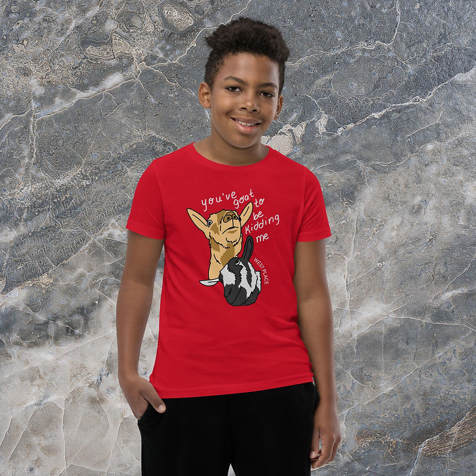 Thumbnail: You've Goat to be Kidding Me Youth Short Sleeve T-Shirt