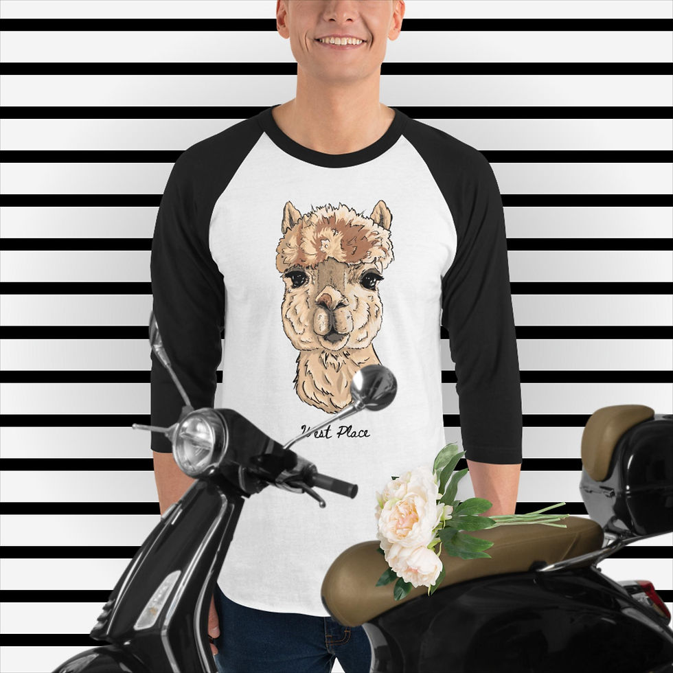 Thumbnail: Unisex 3/4 Sleeve Raglan Shirt Bobbert