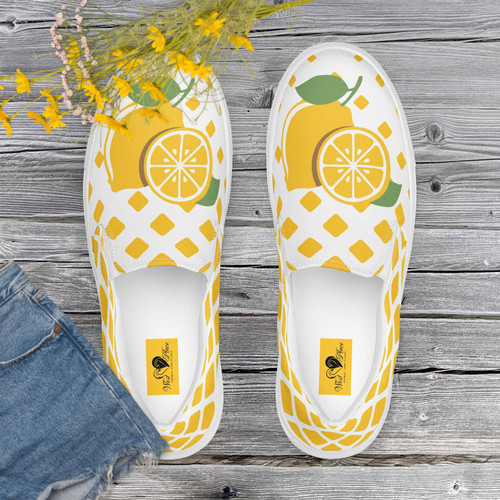 Women's Slip-on Canvas Shoes Lemons | West Place