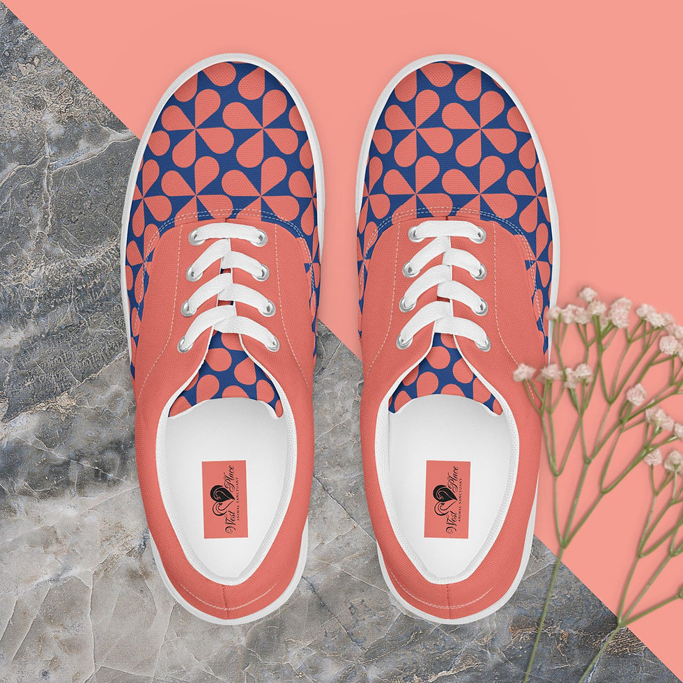 Thumbnail: Rust Clover Men’s Lace-up Canvas Shoes