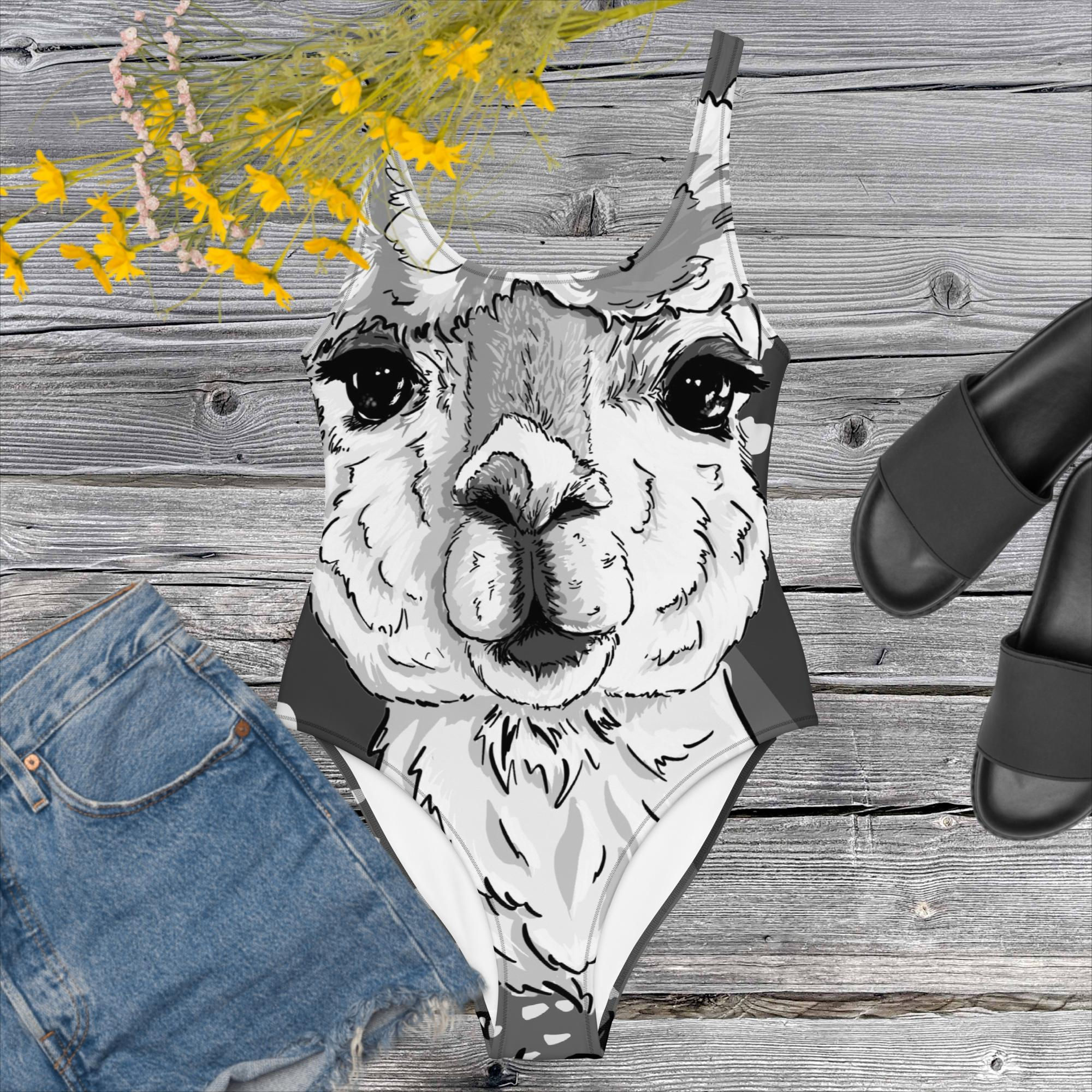 One-Piece Swimsuit Bobbert Monochrome