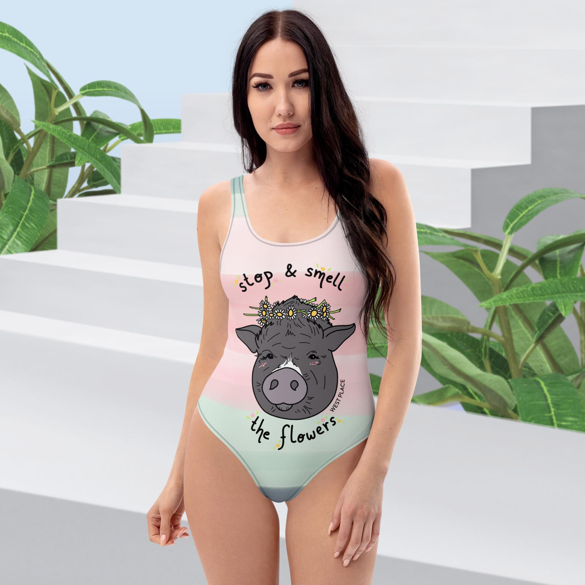 One-Piece Swimsuit Diane Pastel