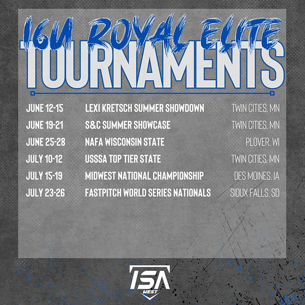 16U Royal Elite SB Tournaments