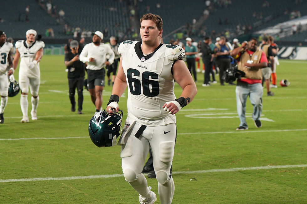 Baldy believes Eagles offensive lineman Drew Kendell will be a productive center in the NFL. Photo by Andy Lewis