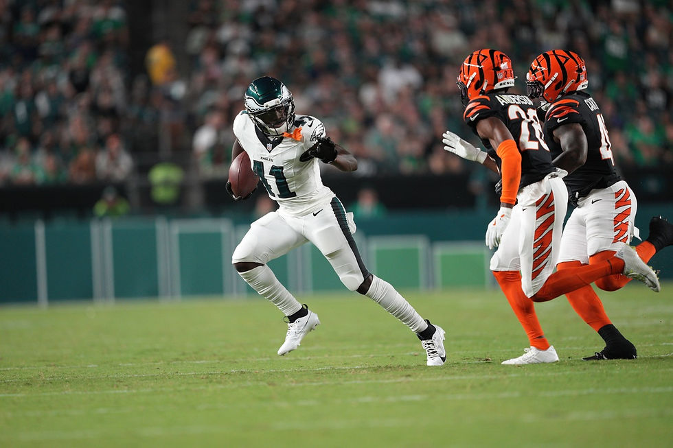 Eagles rookie wide receiver Darius Cooper looked impressive Thursday night. Photo by Andy Lewis.