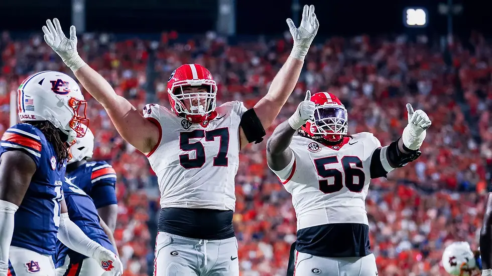 Georgia offensive lineman Monroe Freeling would look good in an Eagles uniform. Photo from georgiadogs.com