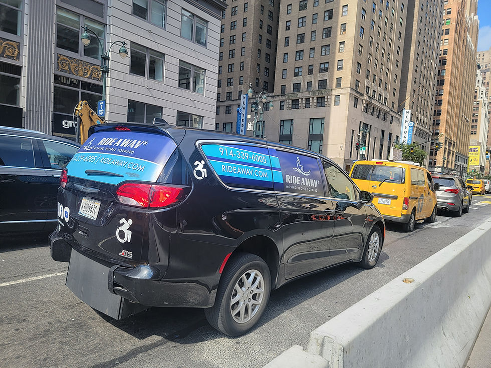 Ride A WAV's van on the streets of NYC