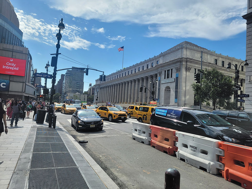 Ride A WAV's van driving on the road after dropping off client at Madison Square Garden