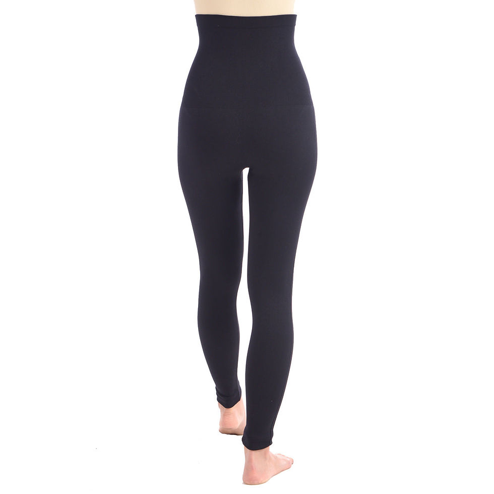 Thumbnail: New Shaping Legging With Extra High 8" Waistband - Black