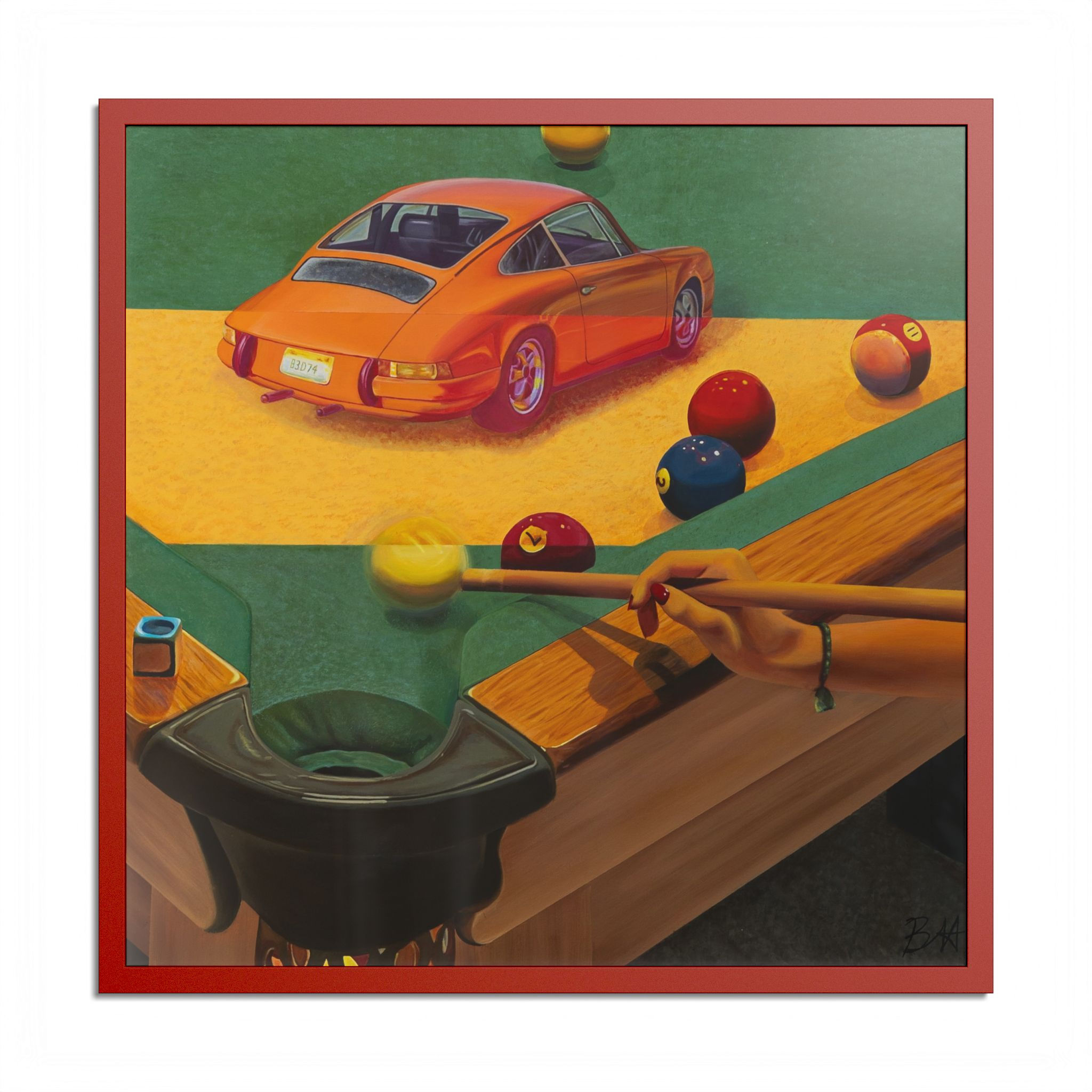 Colored Frame Print — "Parallel Play"