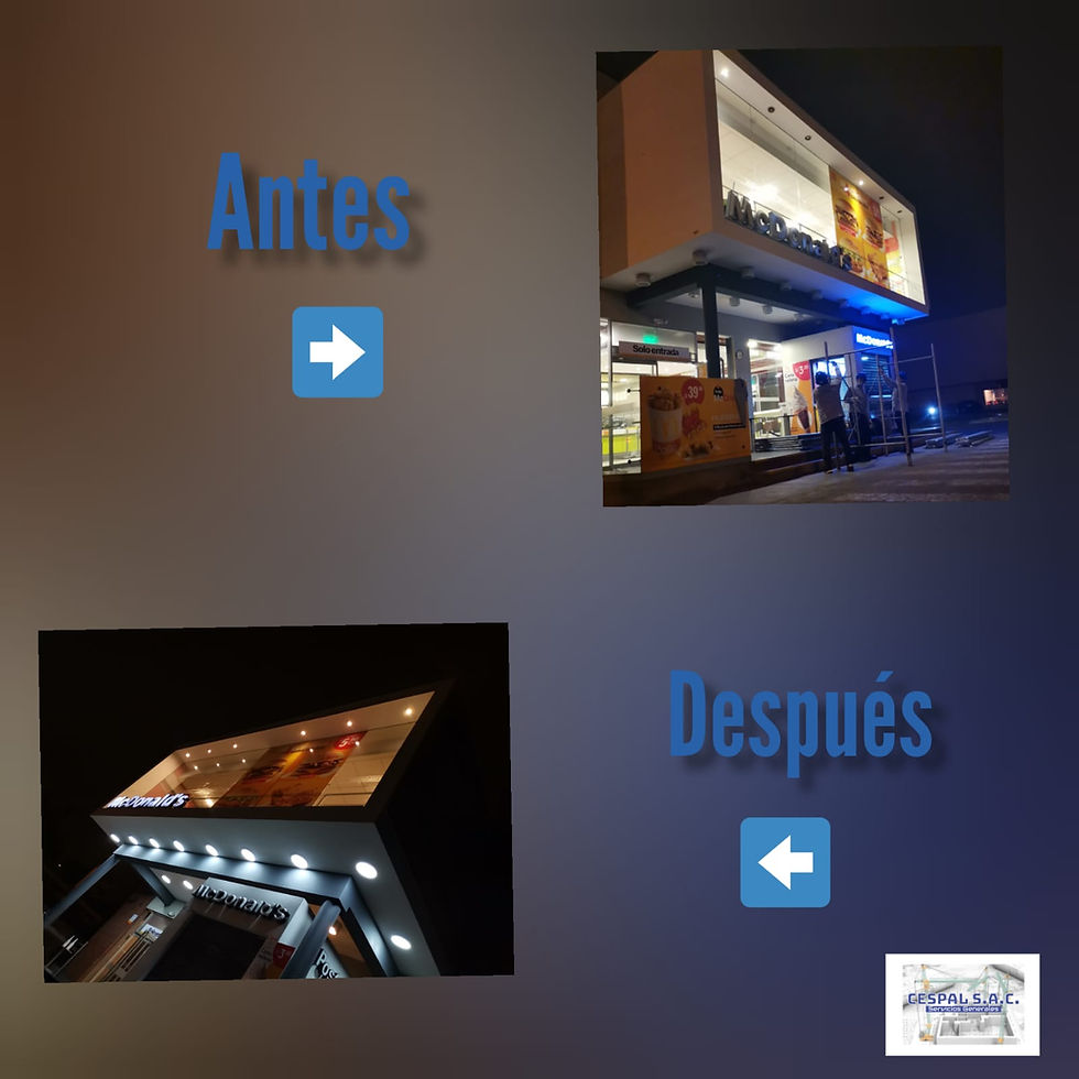 Mant. letreros - MCD Plaza Lima Sur