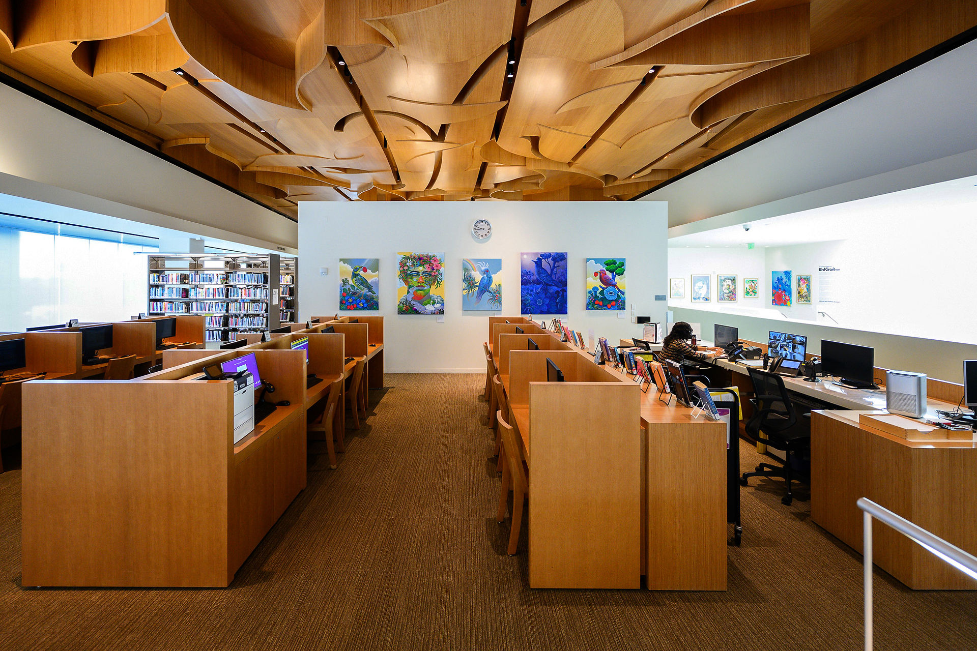 Bird Circuit 90069, West Hollywood Library, installation view