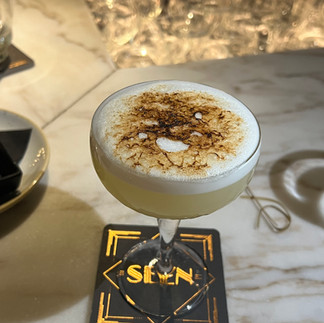 delicious drink at Seen rooftop bar at the top of Tivoli hotel