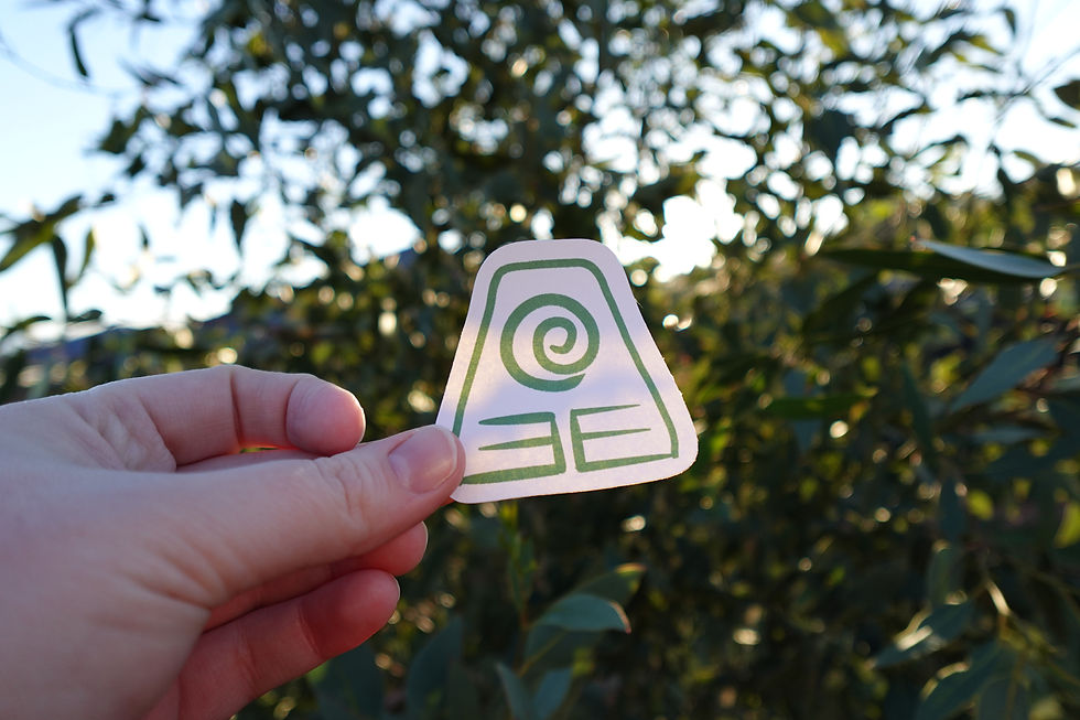 Thumbnail: Air Bender-Inspired Medium Sticker