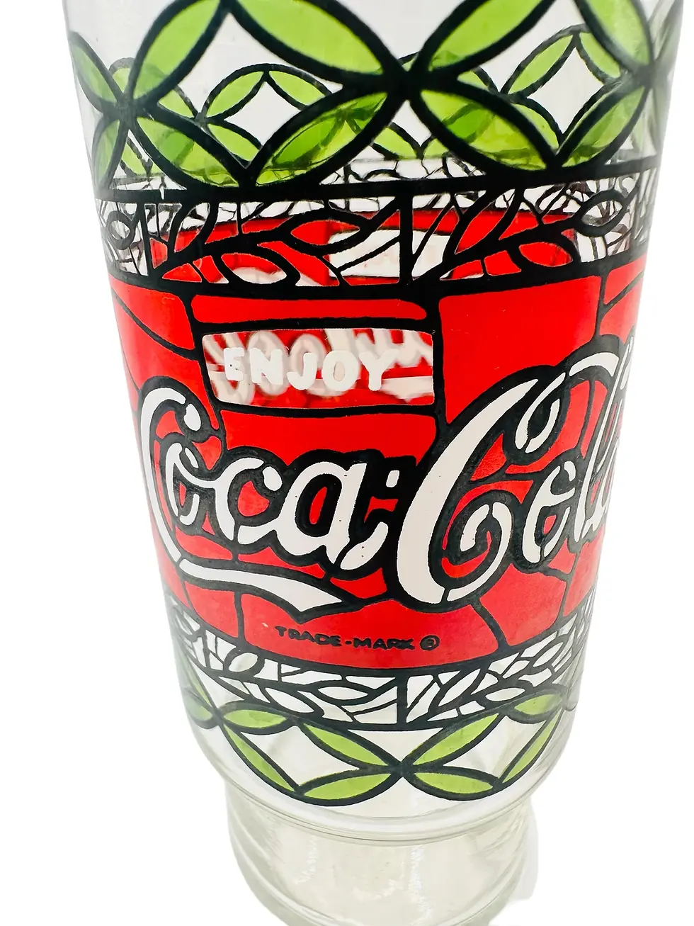 Thumbnail: Vintage Coca-Cola Glassware with Tiffany Style Design